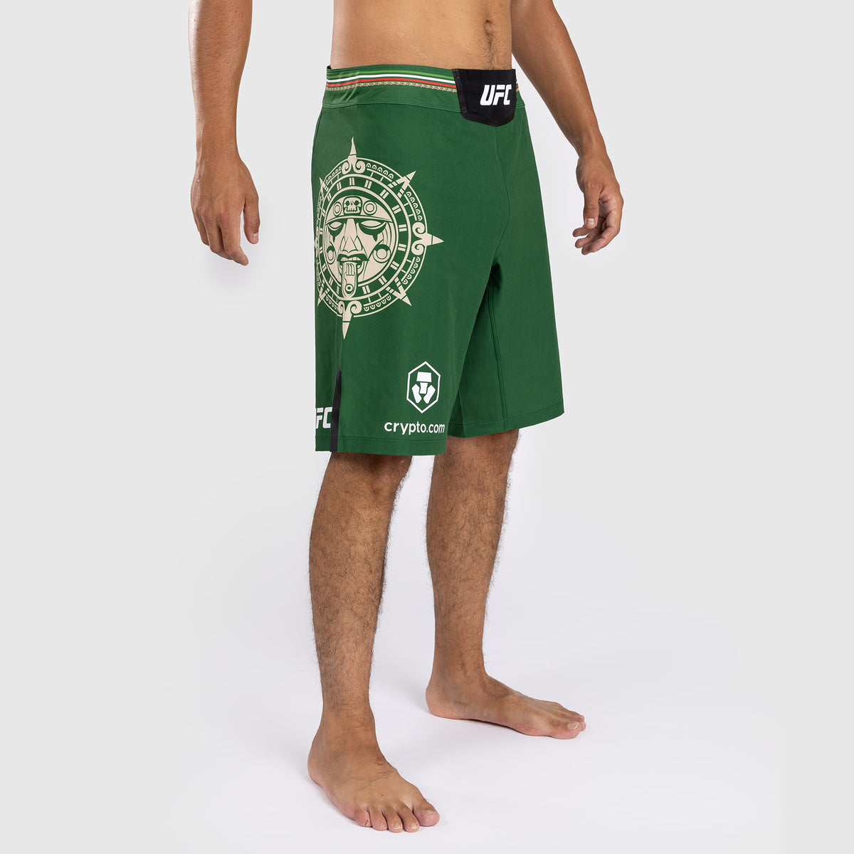 Noche UFC By Venum Authentic Fight Night 男士格斗短裤 – 绿色–长款