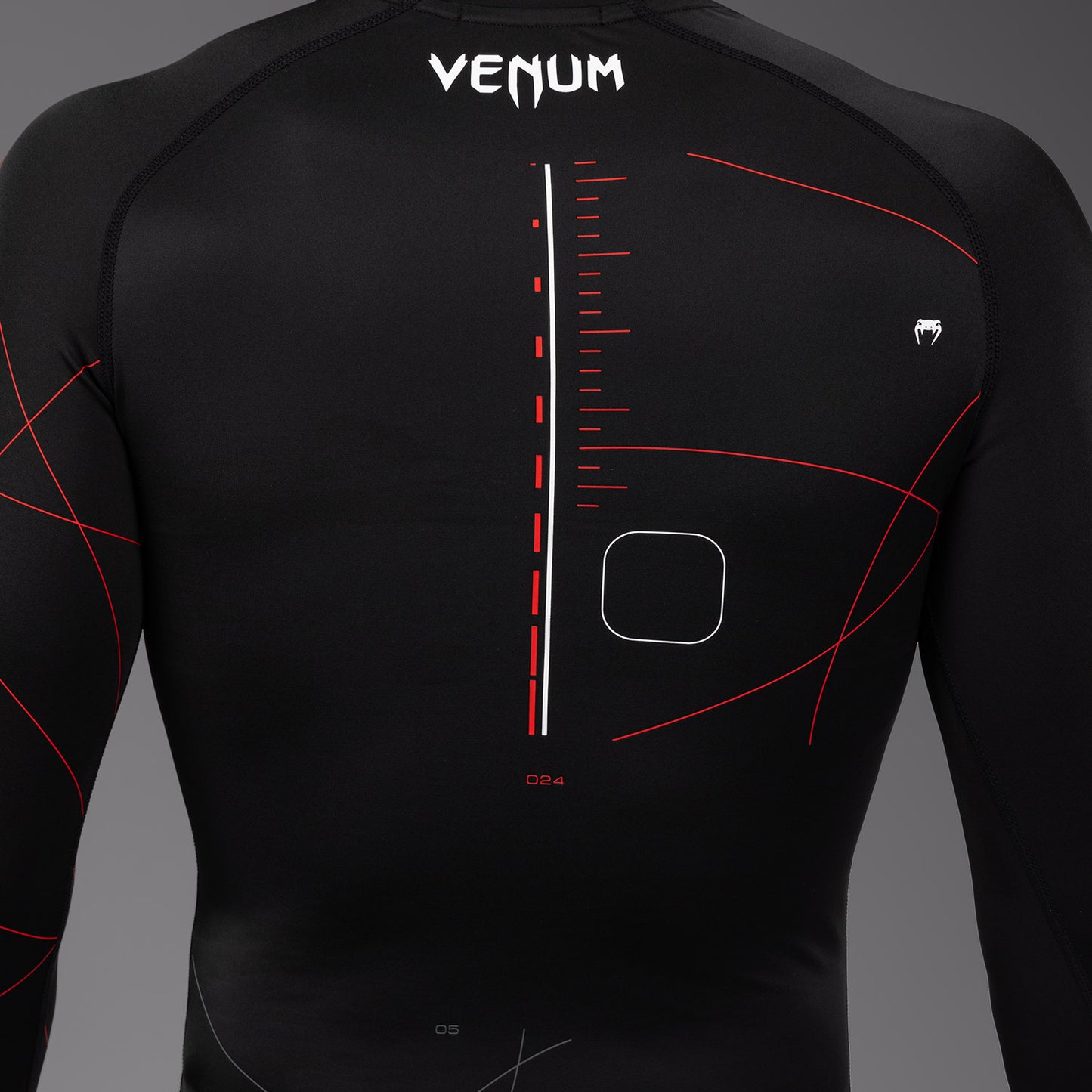Venum Tactical XT 男士长袖紧身防磨衣 – 黑色/火红色