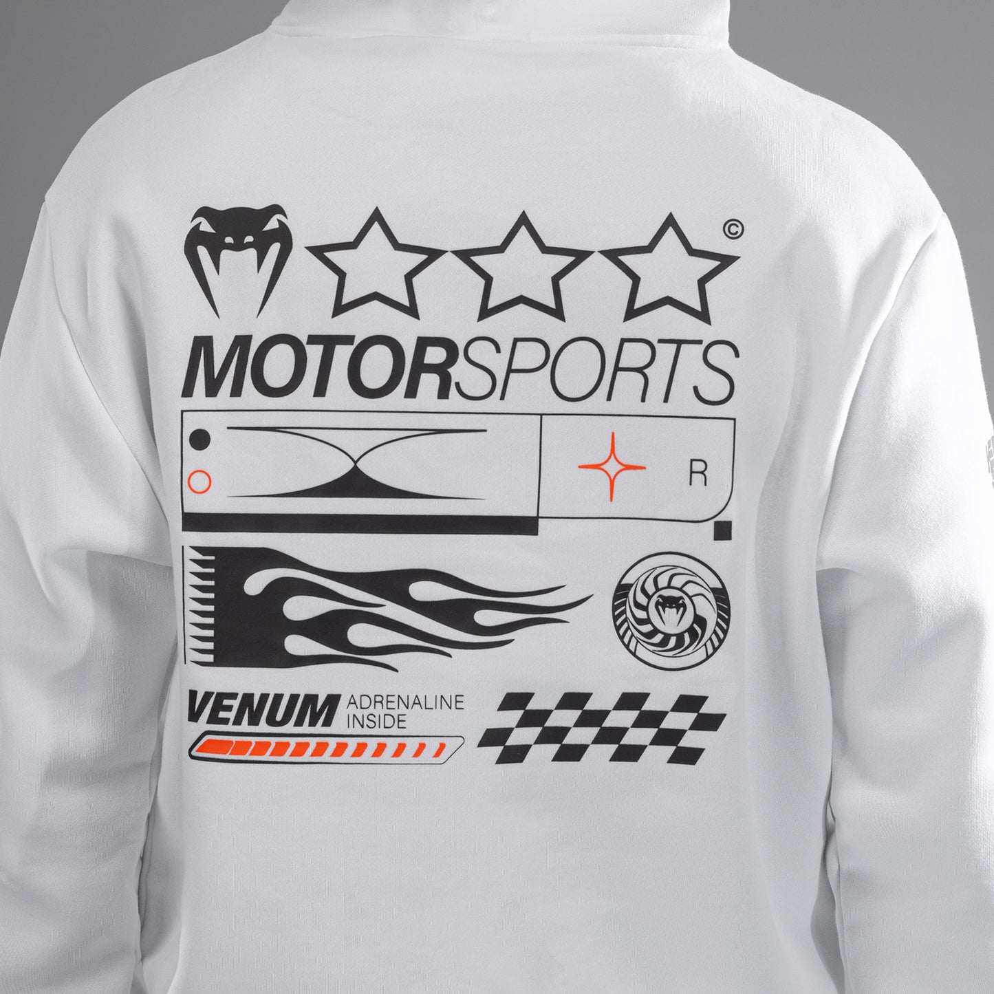Venum Motorsport 连帽衫 – 雪白色