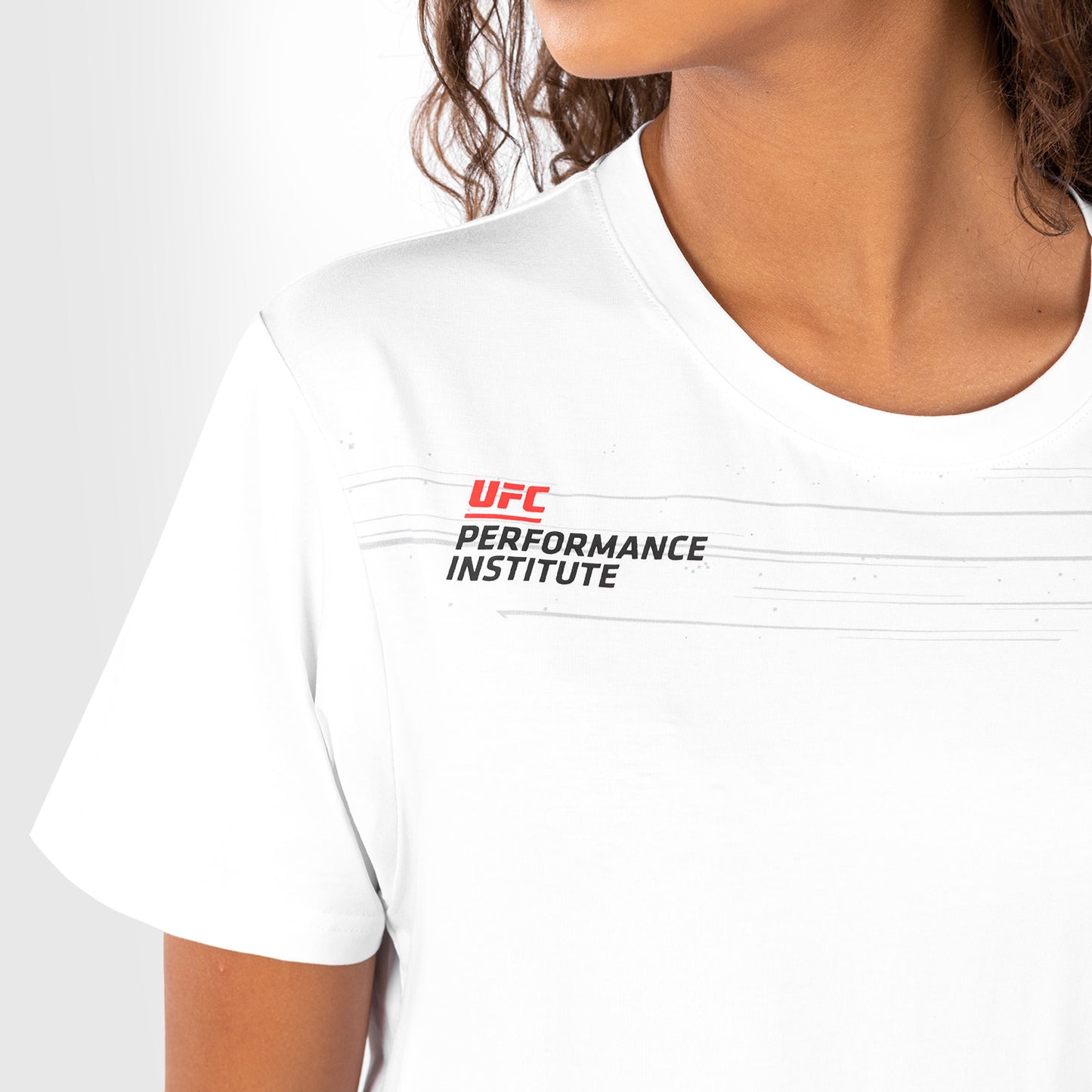 UFC Venum Performance Institute 2.0 女士棉质T恤 – 白色