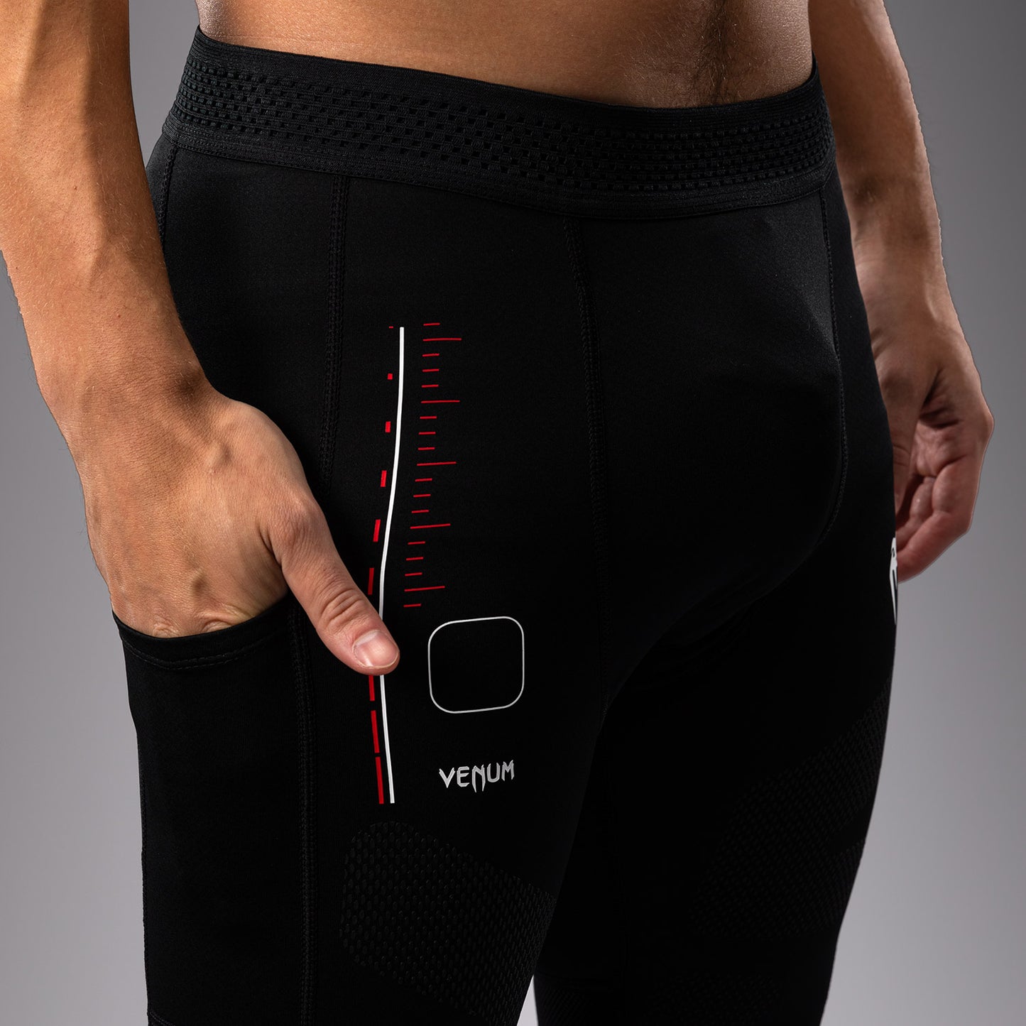 Venum Tactical XT 紧身裤 – 黑色/火红色
