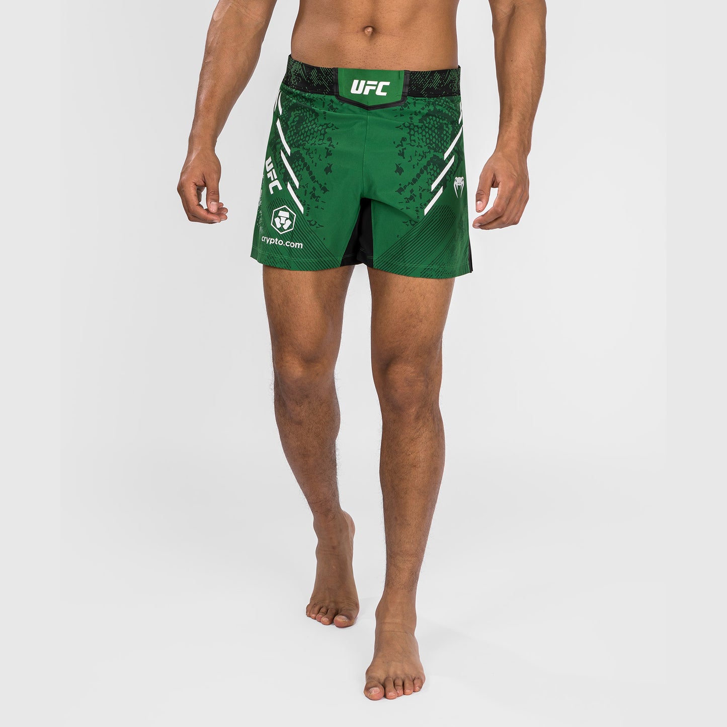 UFC Adrenaline by Venum Authentic Fight Night 男士格斗短裤 – 短版 – 绿色