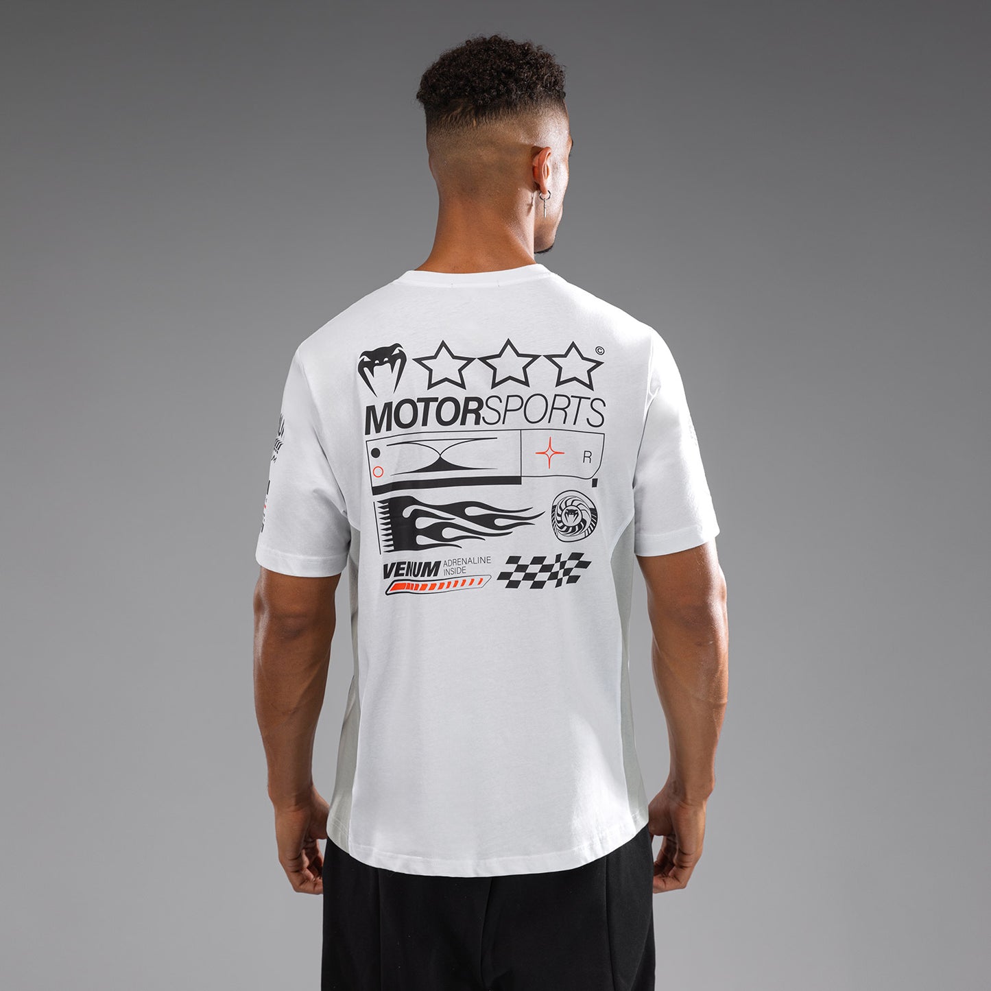 Venum Motorsport T恤–雪白色