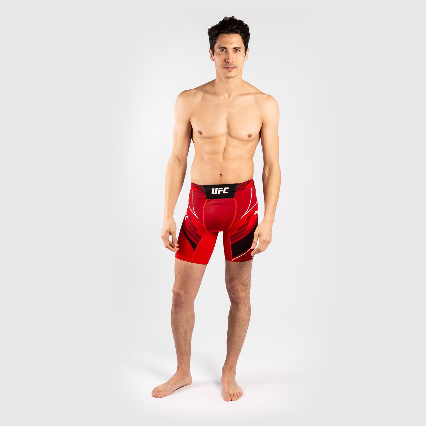 UFC Venum Authentic Fight Night Men's Vale Tudo Shorts - Short Fit - Red