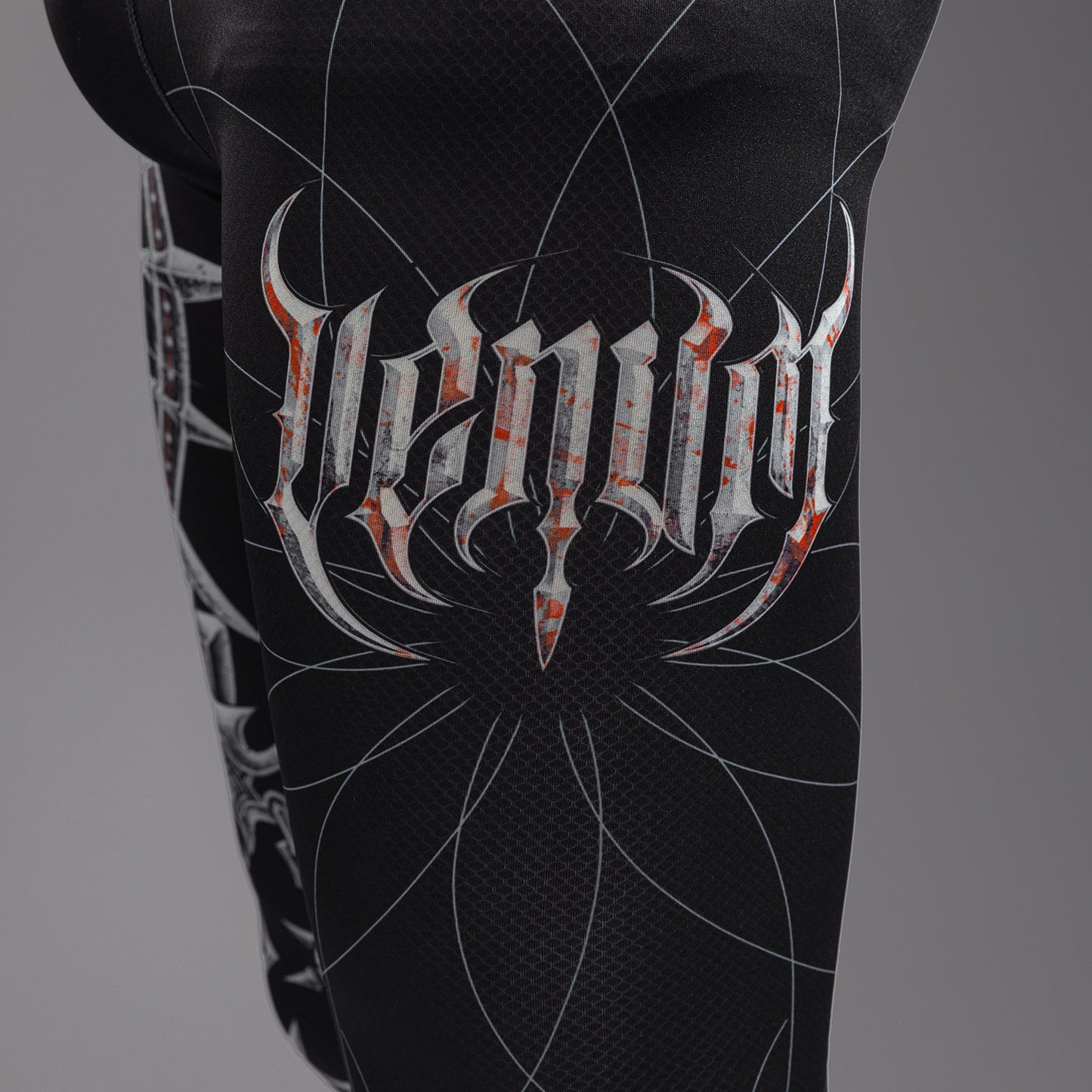 Venum Gladiator 5.0 男士紧身裤 – 黑色/银色