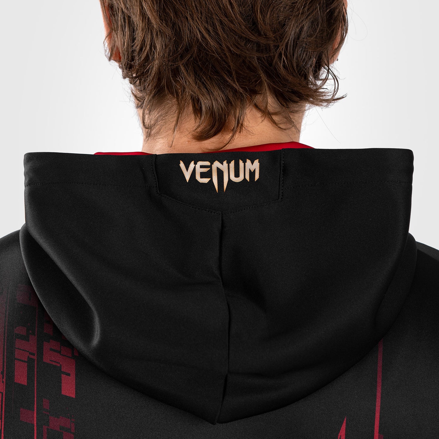 UFC Venum Performance Institute 2.0 男士拉链连帽衫 – 黑色/红色