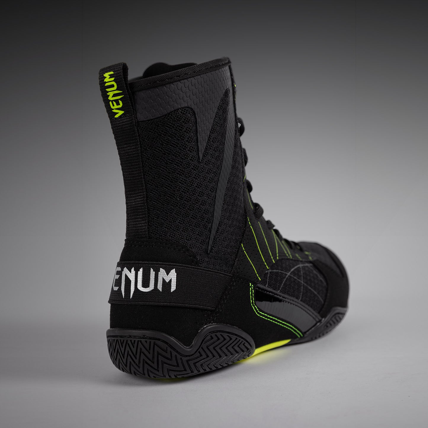 Venum Training Camp 4.0 拳击鞋 – 黑色/荧光绿