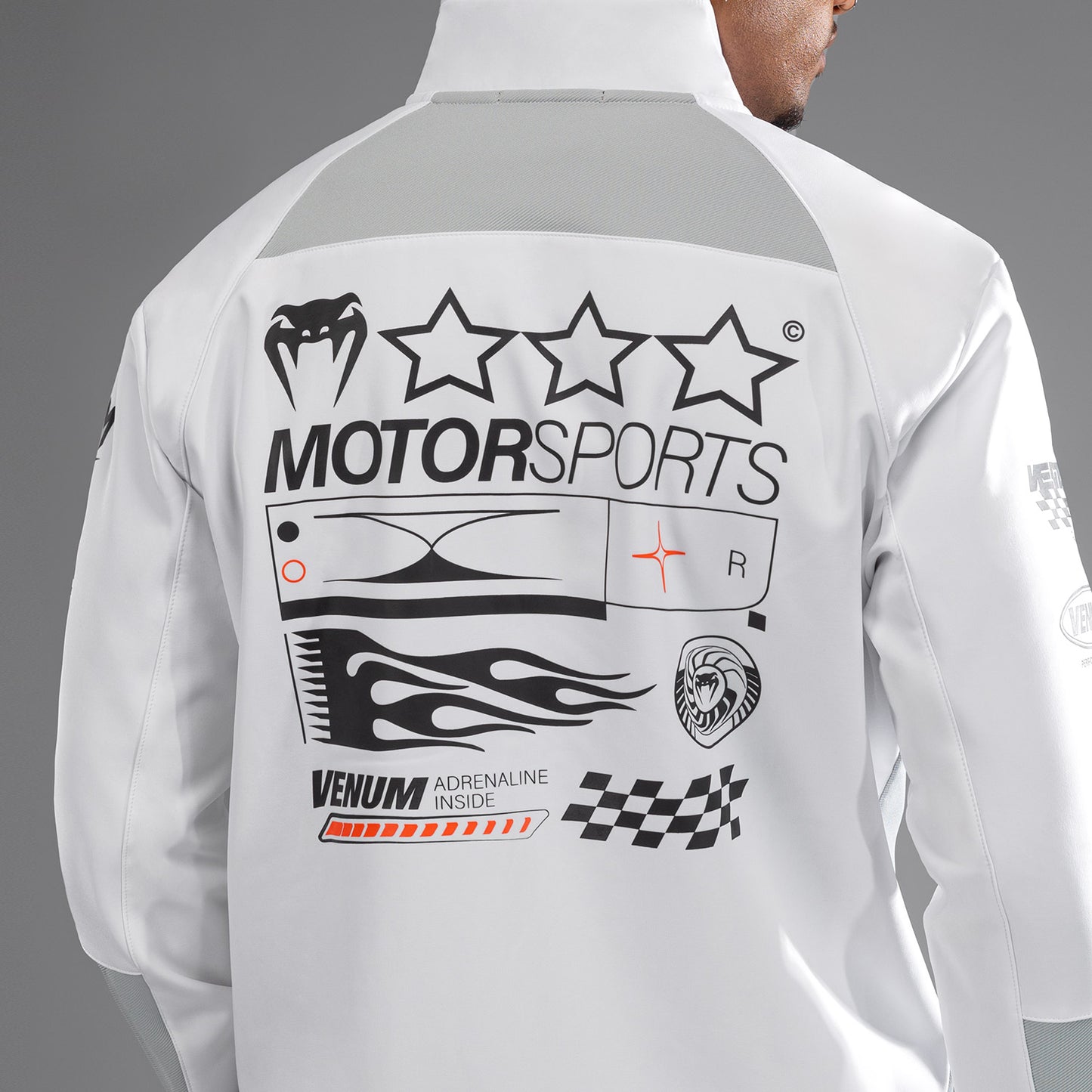 Venum Motorsport 软壳夹克 – 雪白色