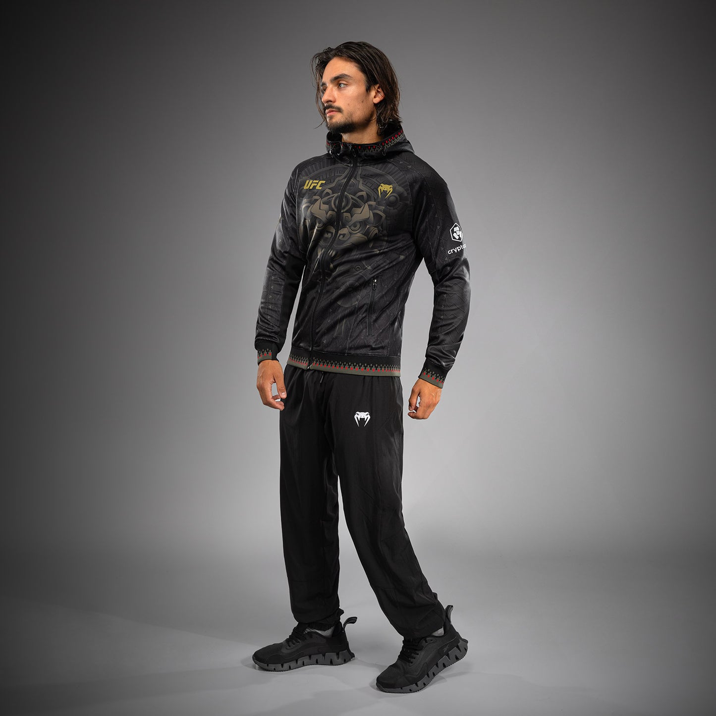 Men’s Noche UFC 2.0 By Venum 黑色 Authentic Fight Night 连帽衫