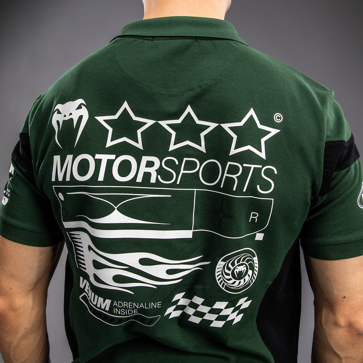 Venum Motorsports 棉质保罗衫 – 森林绿