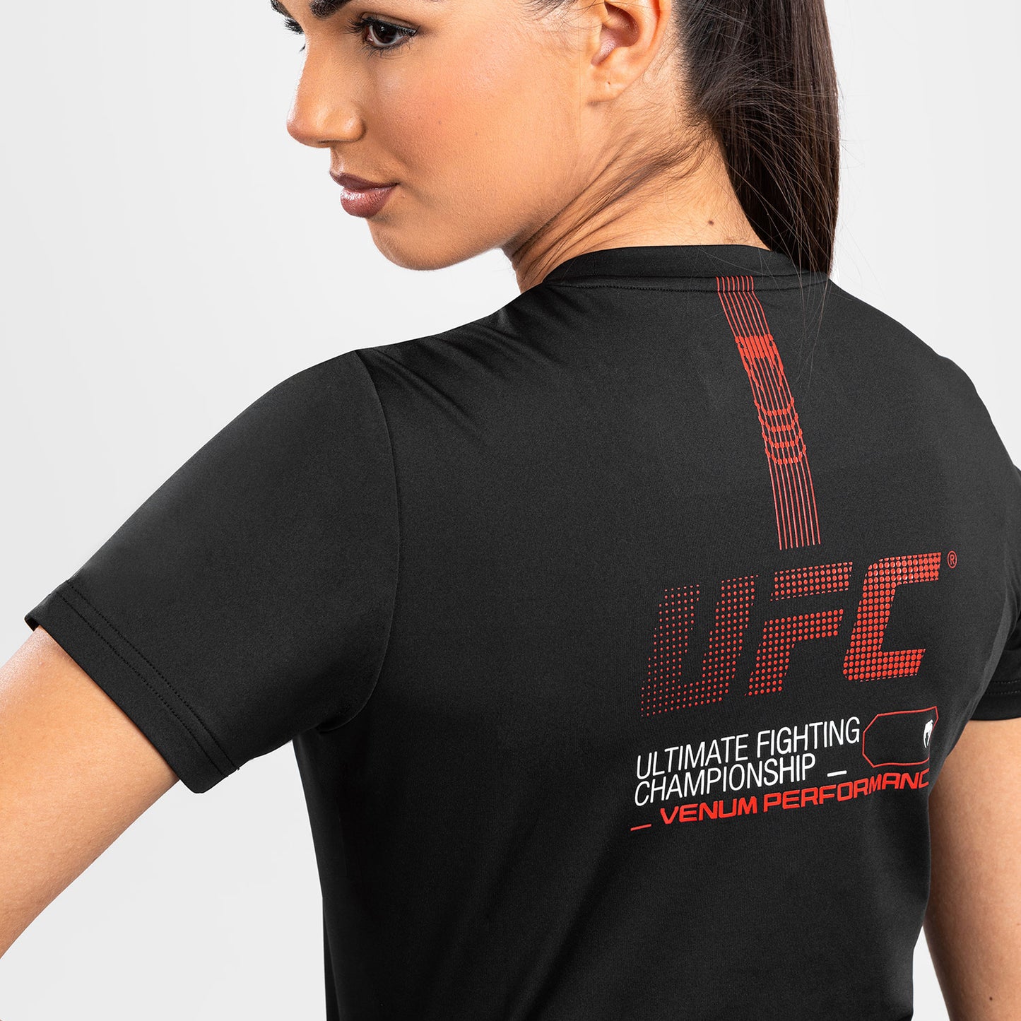 UFC Adrenaline by Venum Fight Week 女士 Dry Tech T恤 – 黑色