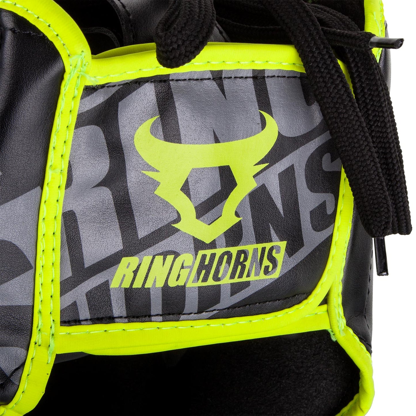 Ringhorns Nitro Headgear-Black/Neo Yellow