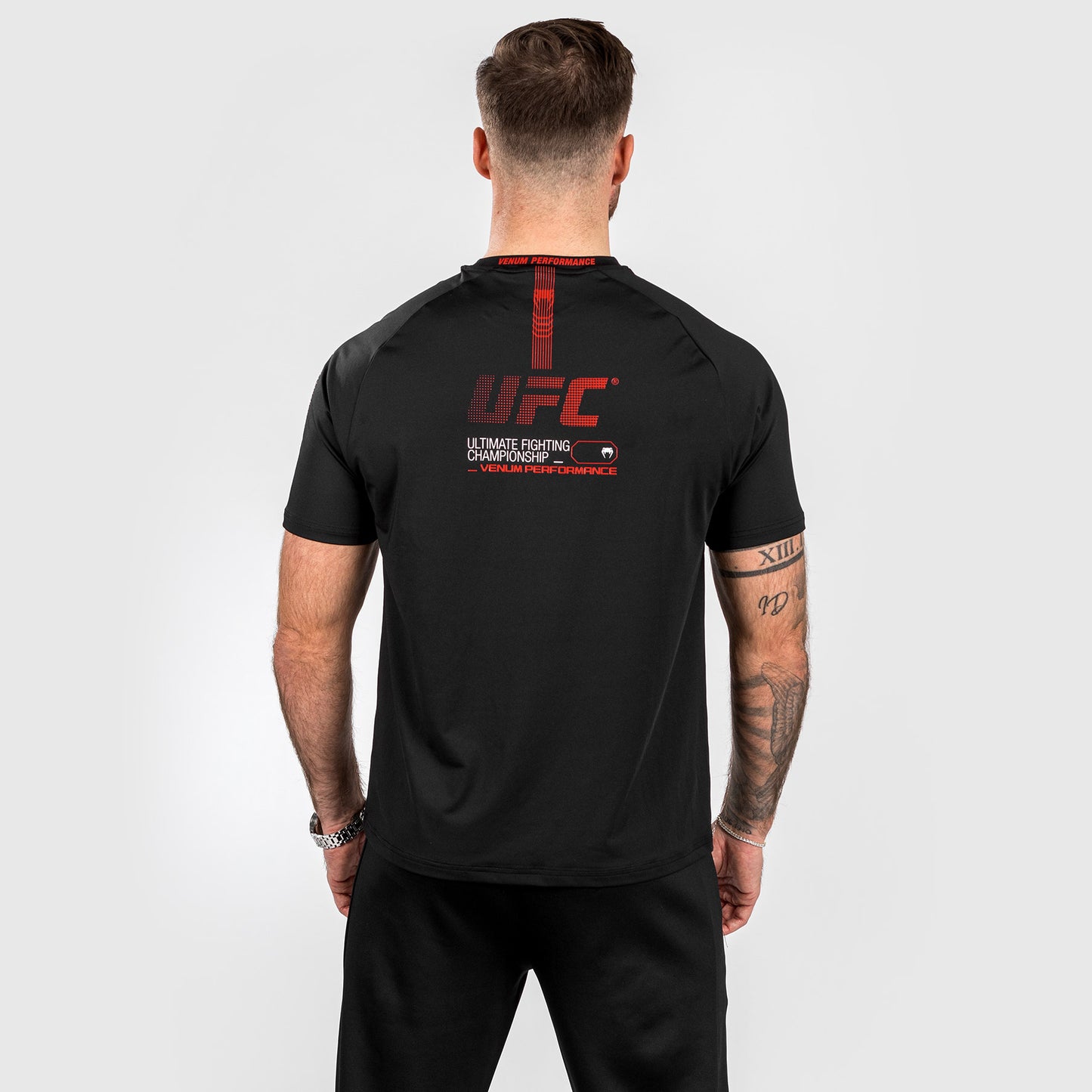 UFC Adrenaline by Venum Fight Week 男士 Dry Tech T恤 – 黑色