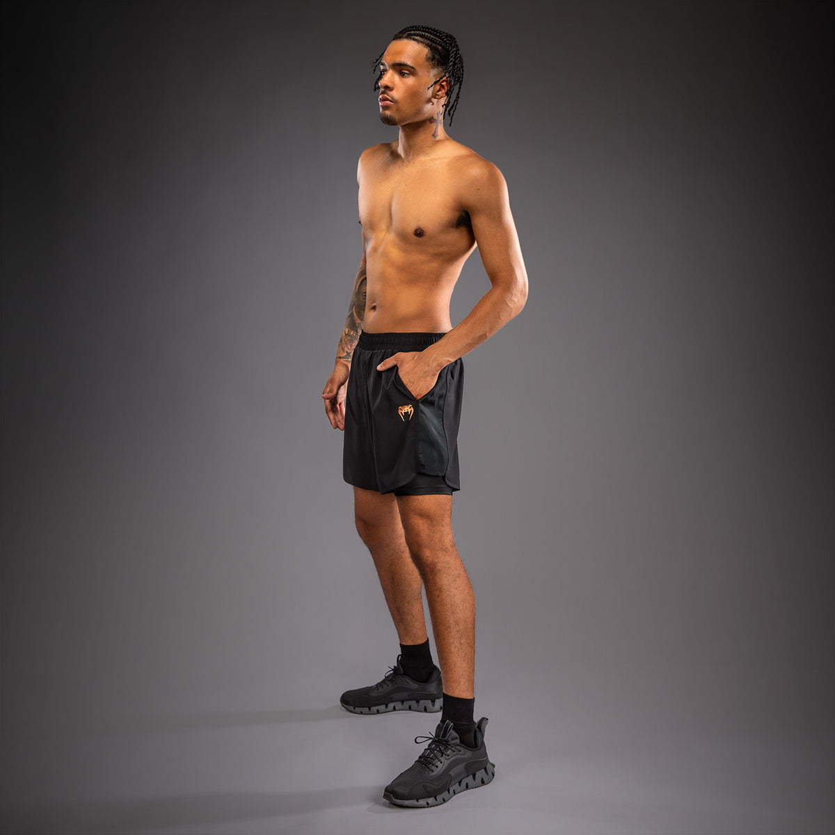Venum G-Fit Revolution 训练短裤 - 黑色/铜色