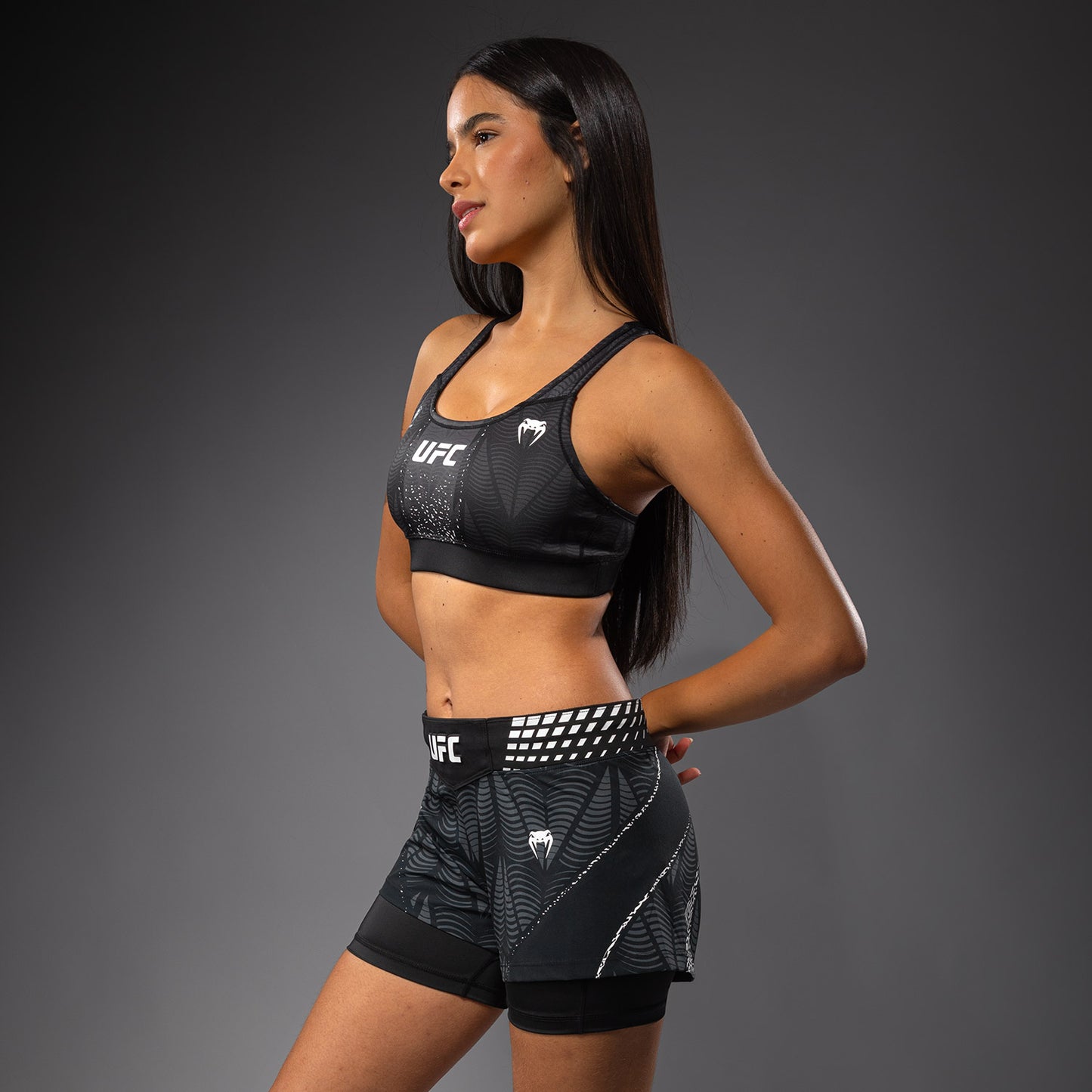Women's UFC Zenith by Venum 黑色正品格斗夜运动内衣