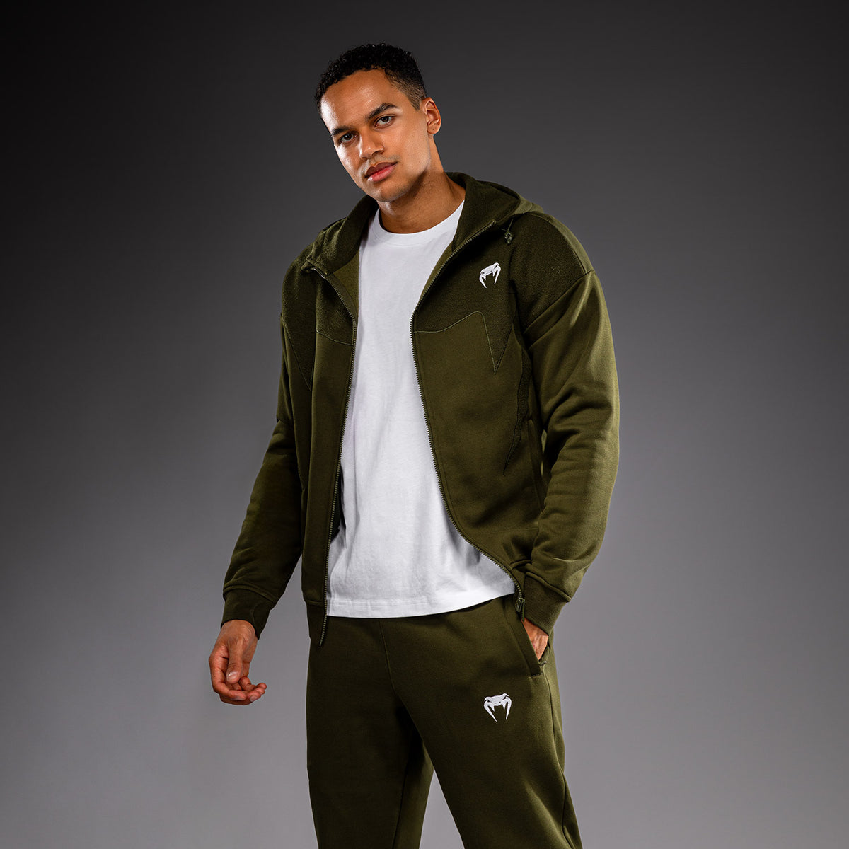 Venum Attack Fleece & Weave 运动夹克 - 卡其色