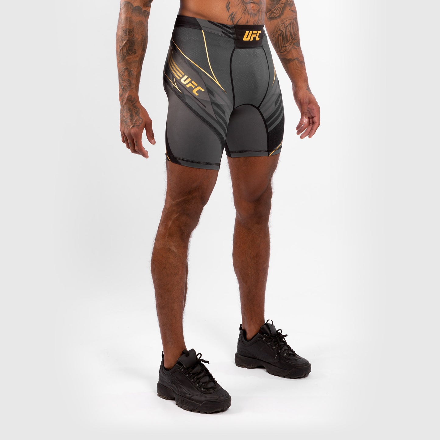 UFC Venum Authentic Fight Night Men's Vale Tudo Shorts - Long Fit - Black