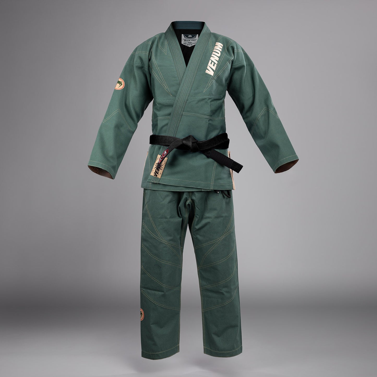Venum Elite 5.0 巴西柔术服（450克/平方米）– 森林绿