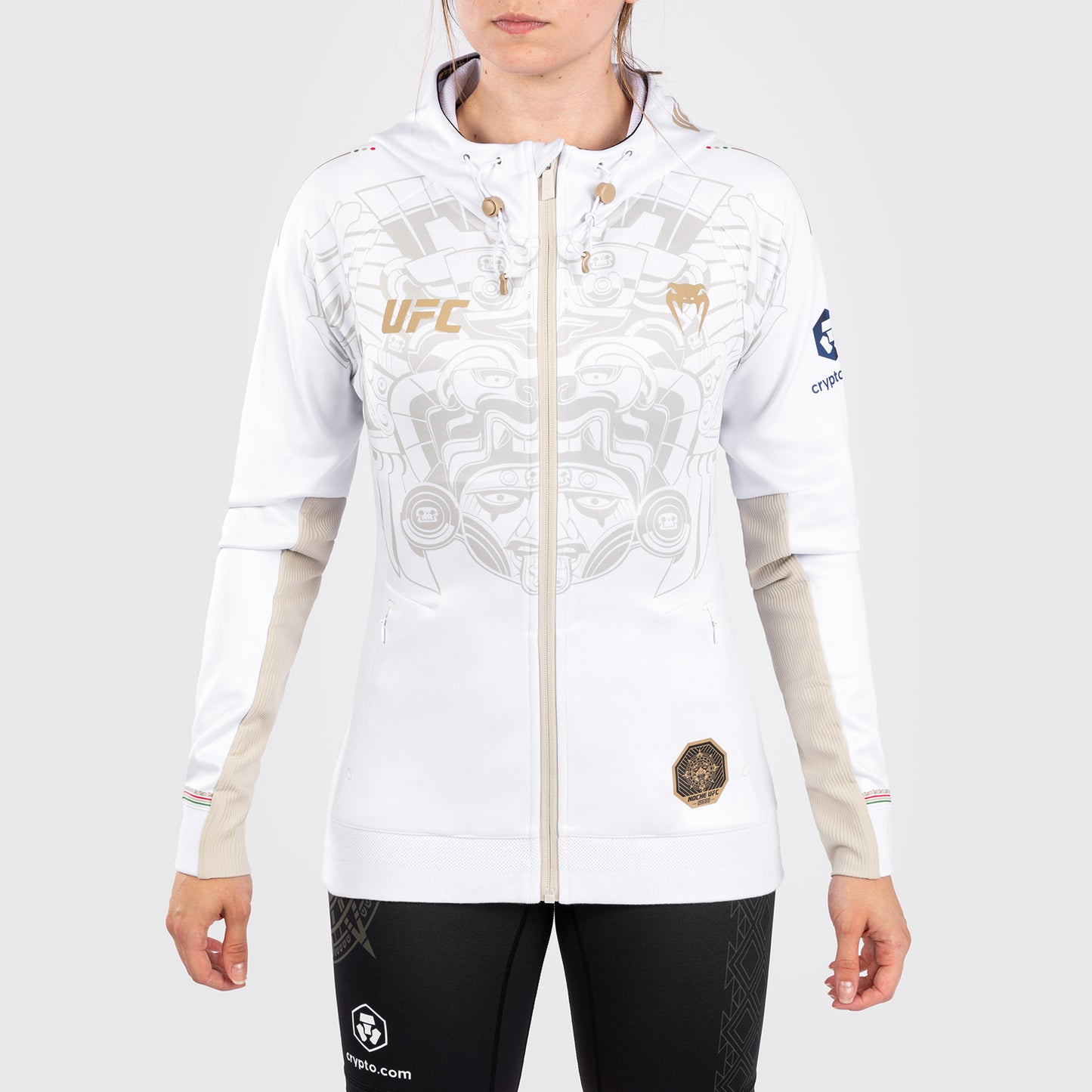 Noche UFC By Venum Authentic Fight Night 女士连帽衫 – 白色