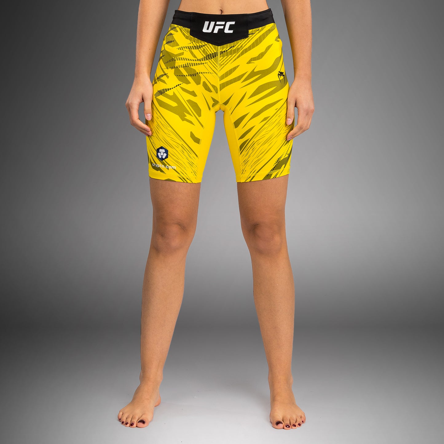 UFC Fusion by Venum Authentic Fight Night 女士综合格斗短裤 – 长款 – 黄色