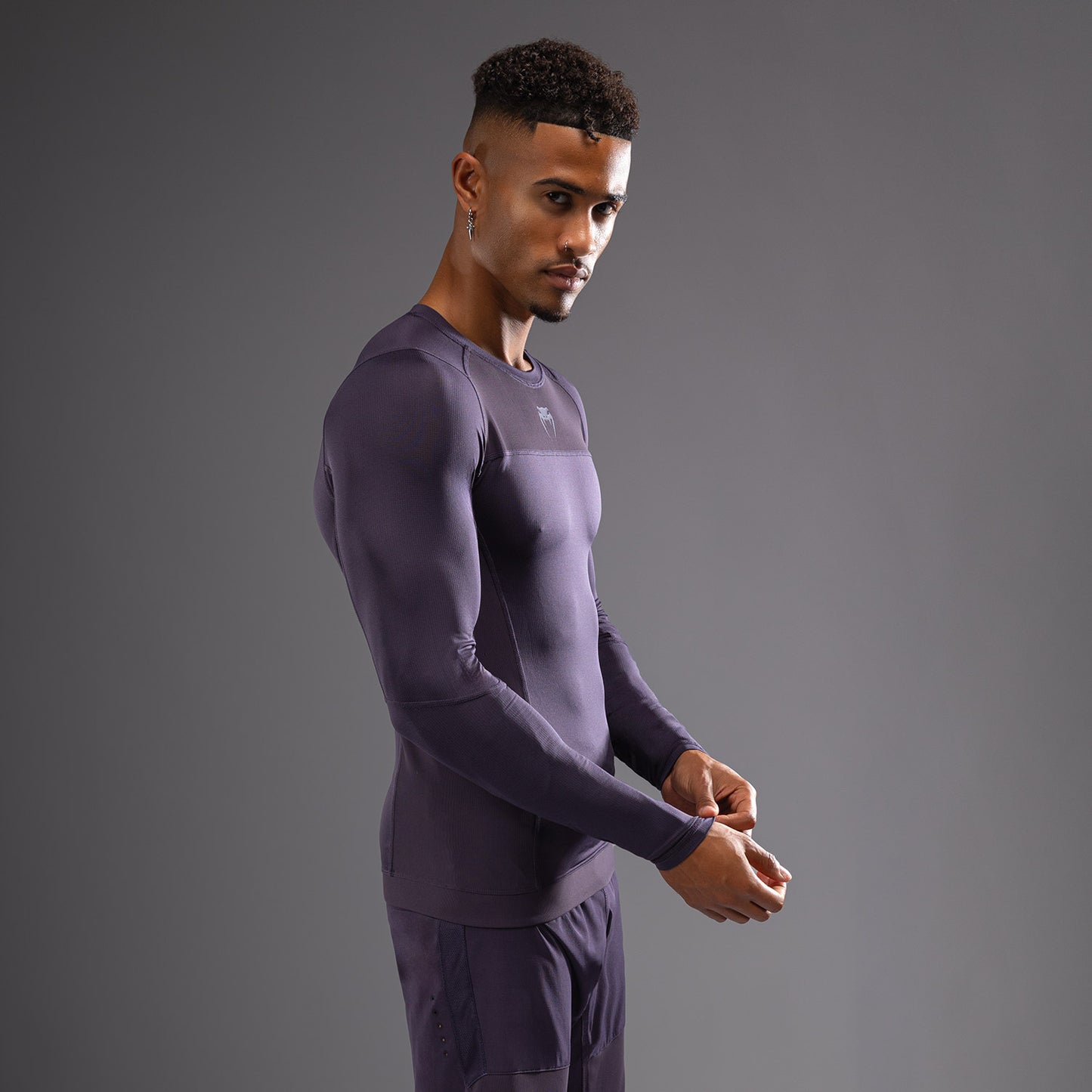 Venum G-Fit Air 男士长袖紧身防磨衣 – 深紫色