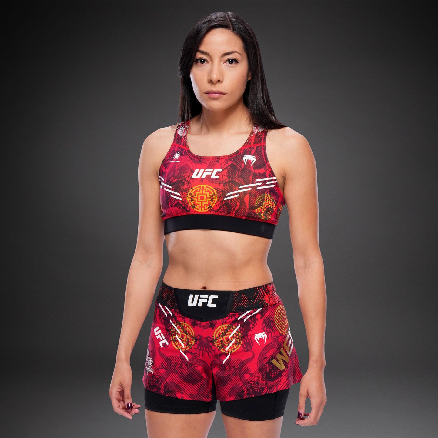 Women's UFC Unrivaled by Venum 红色张伟丽运动内衣