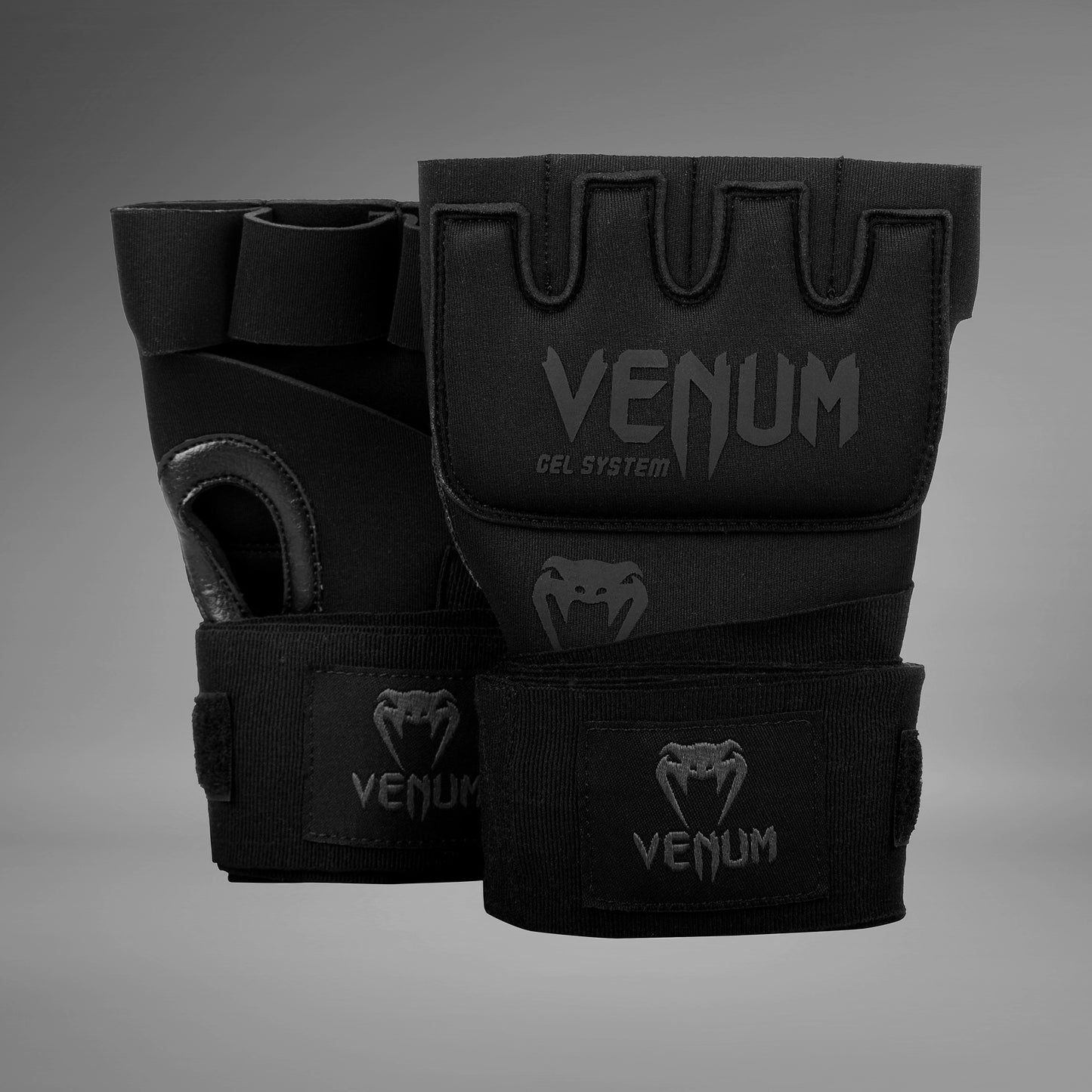 Venum Gel Kontact 快速绷带 – 黑色/黑色