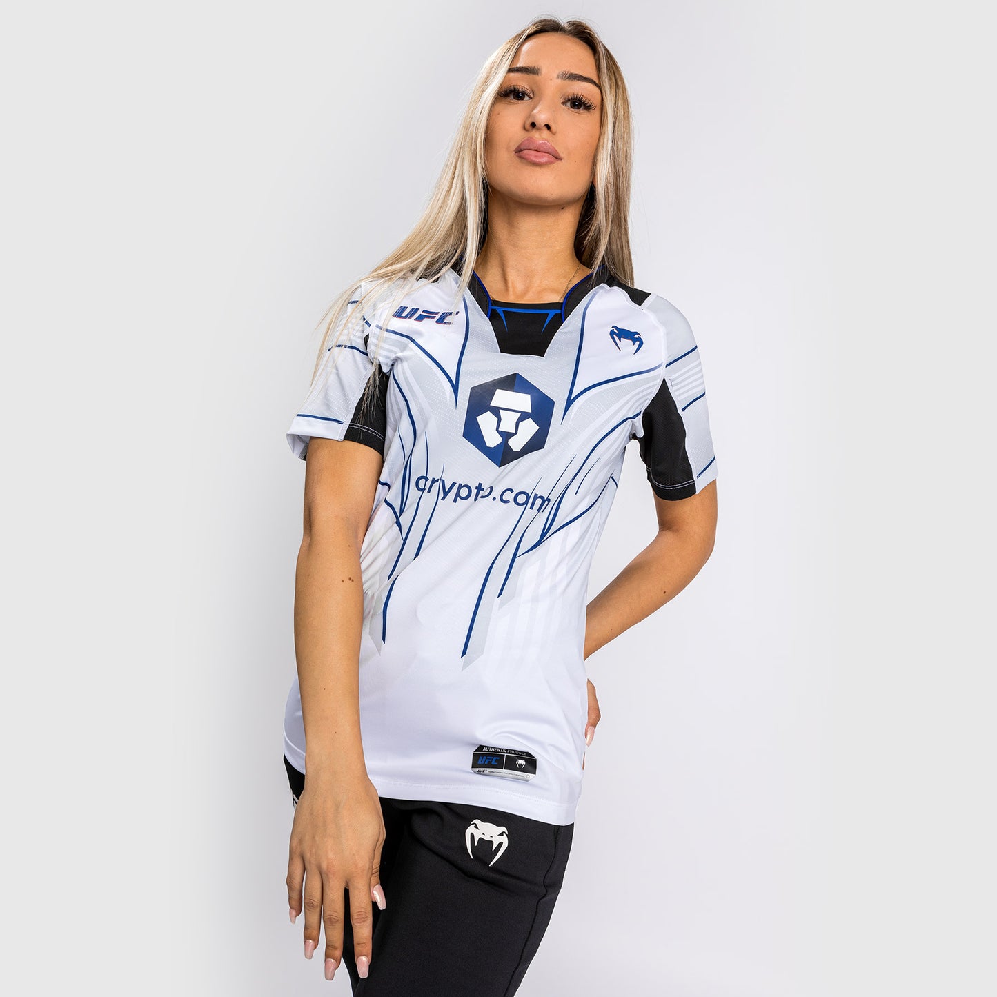 Venum UFC Authentic Fight Night 2.0 Midnight Edition 女士出场运动衫 – 冰色