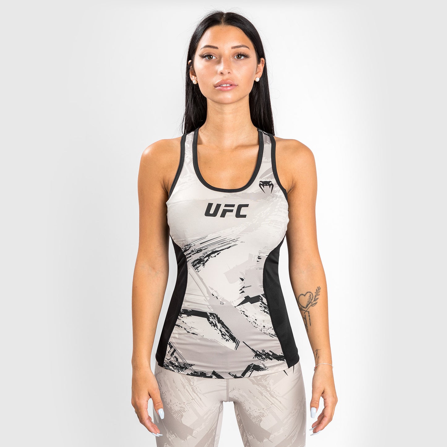 UFC Venum Authentic Fight Week 女士款 2.0性能背心 – 沙色/黑色