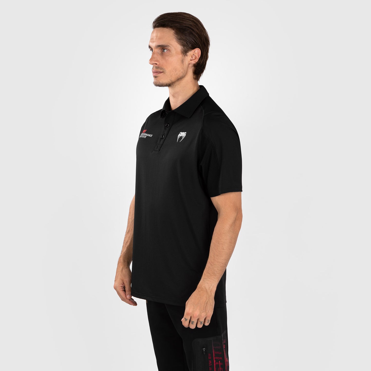 UFC Venum Performance Institute 2.0 男士保罗衫 – 黑色/红色