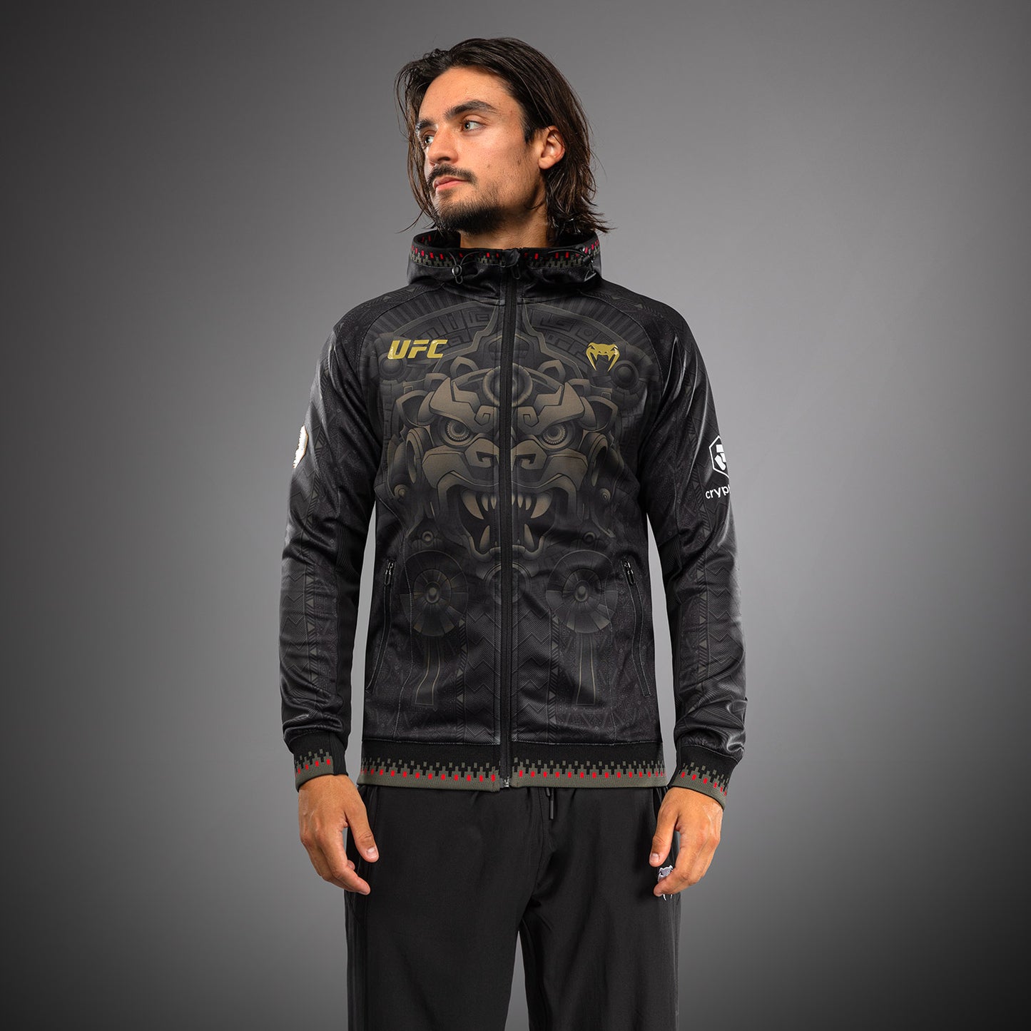 Men’s Noche UFC 2.0 By Venum 黑色 Authentic Fight Night 连帽衫