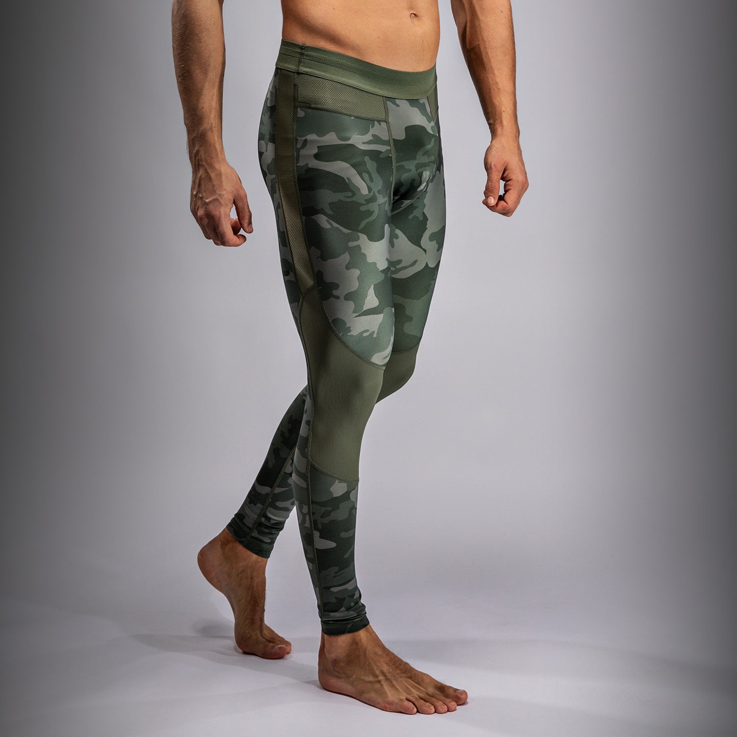 Venum G-Fit Air 男士紧身裤 – 军绿色迷彩
