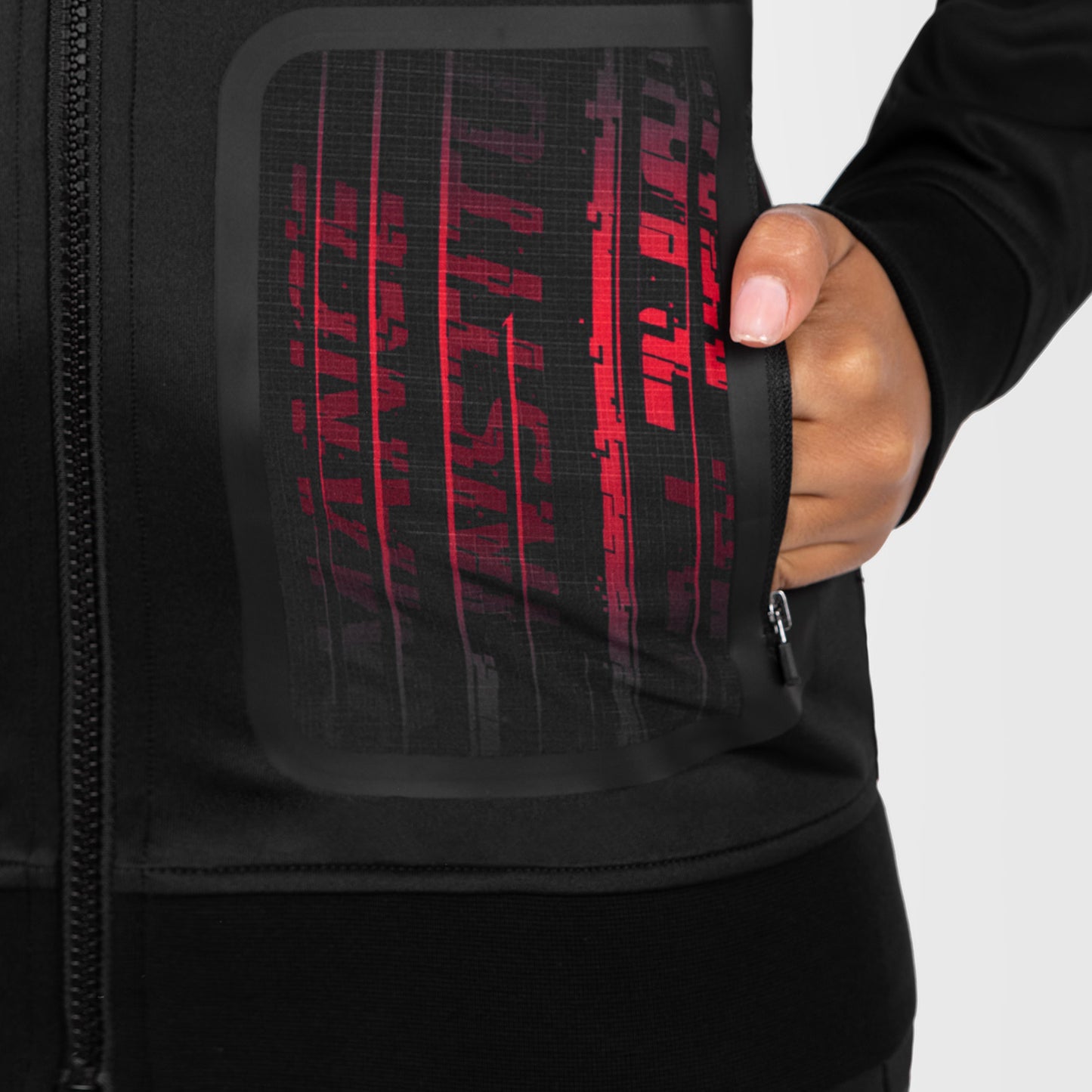 UFC Venum Performance Institute 2.0 女士款连帽拉链衫 – 黑色/红色