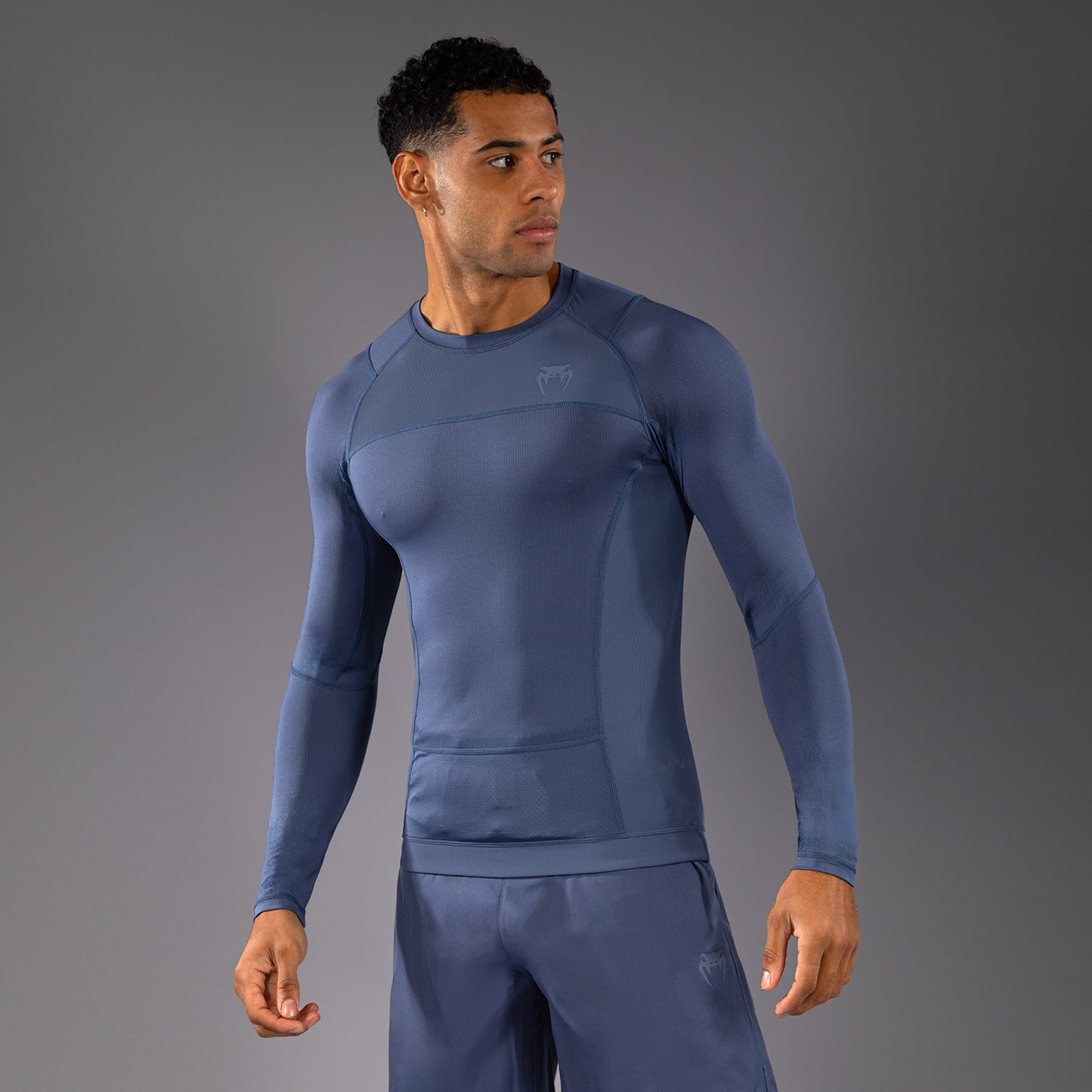 Venum G-Fit Air 男士长袖紧身防磨衣 – 雾蓝色