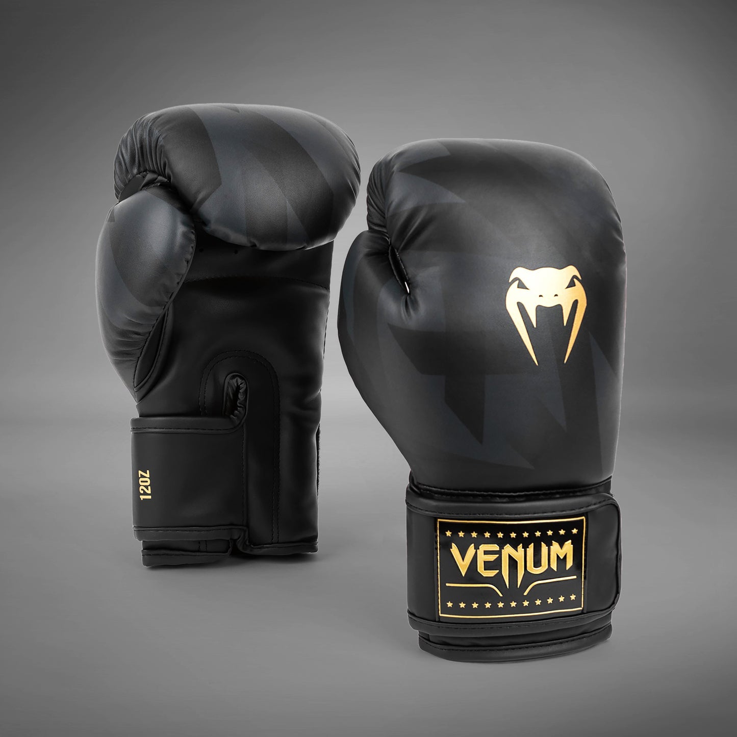 Venum Razor 拳击手套 – 黑色/金色