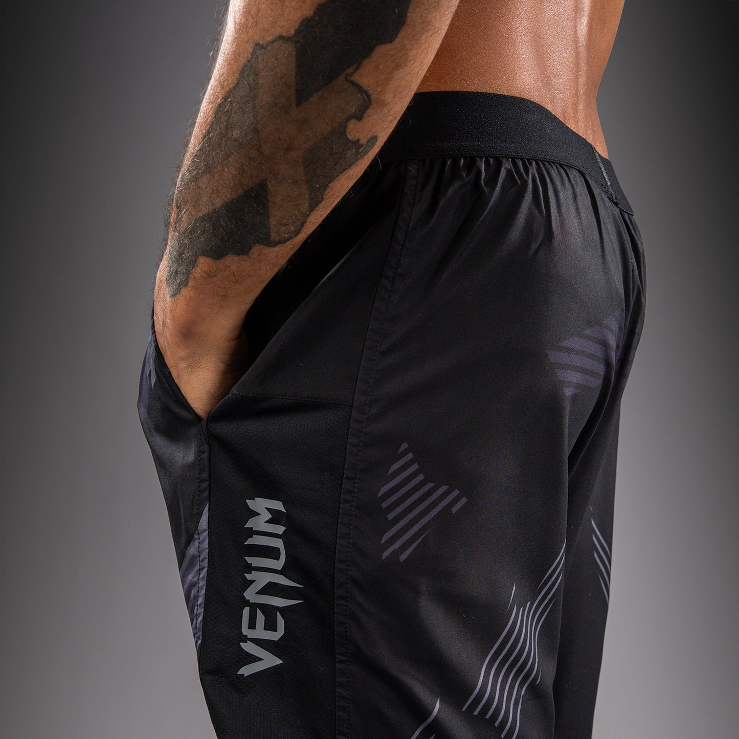 Venum No-Gi 6.0 训练短裤 - 黑色/灰色
