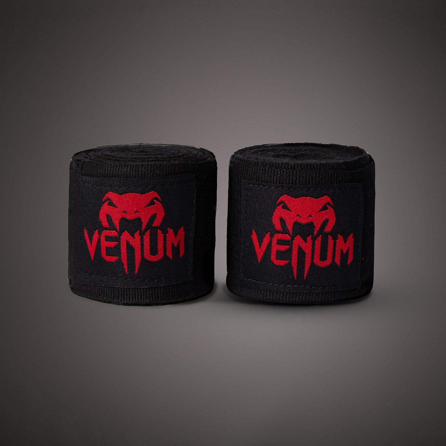 Venum Kontact 拳击绷带 - 黑色/红色 - 2.5米 (98英寸)