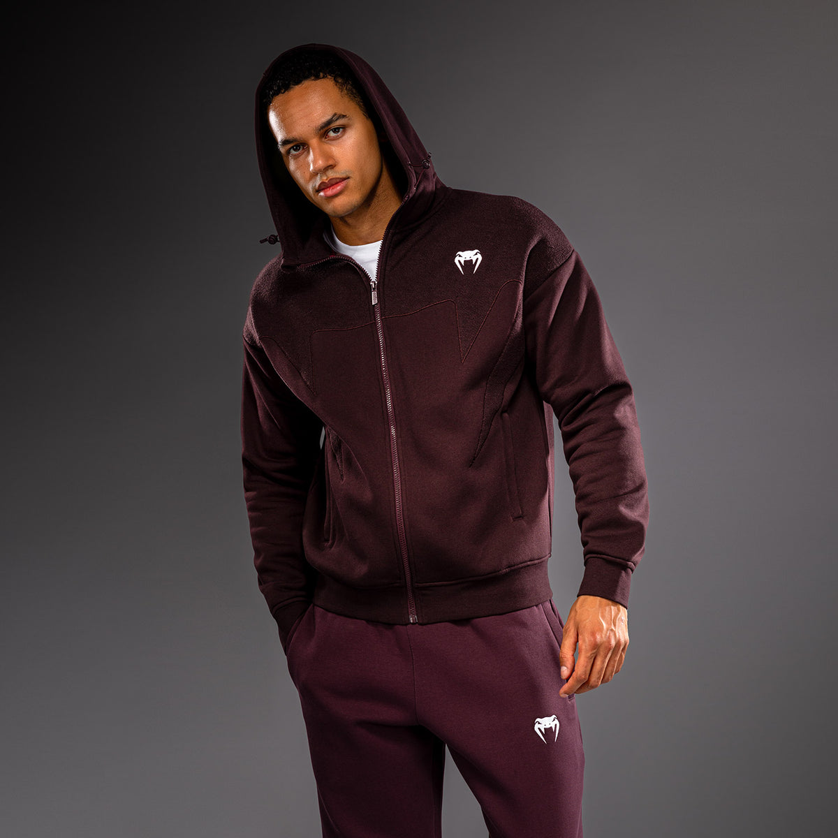 Venum Attack Fleece & Weave 运动夹克 - 酒红色