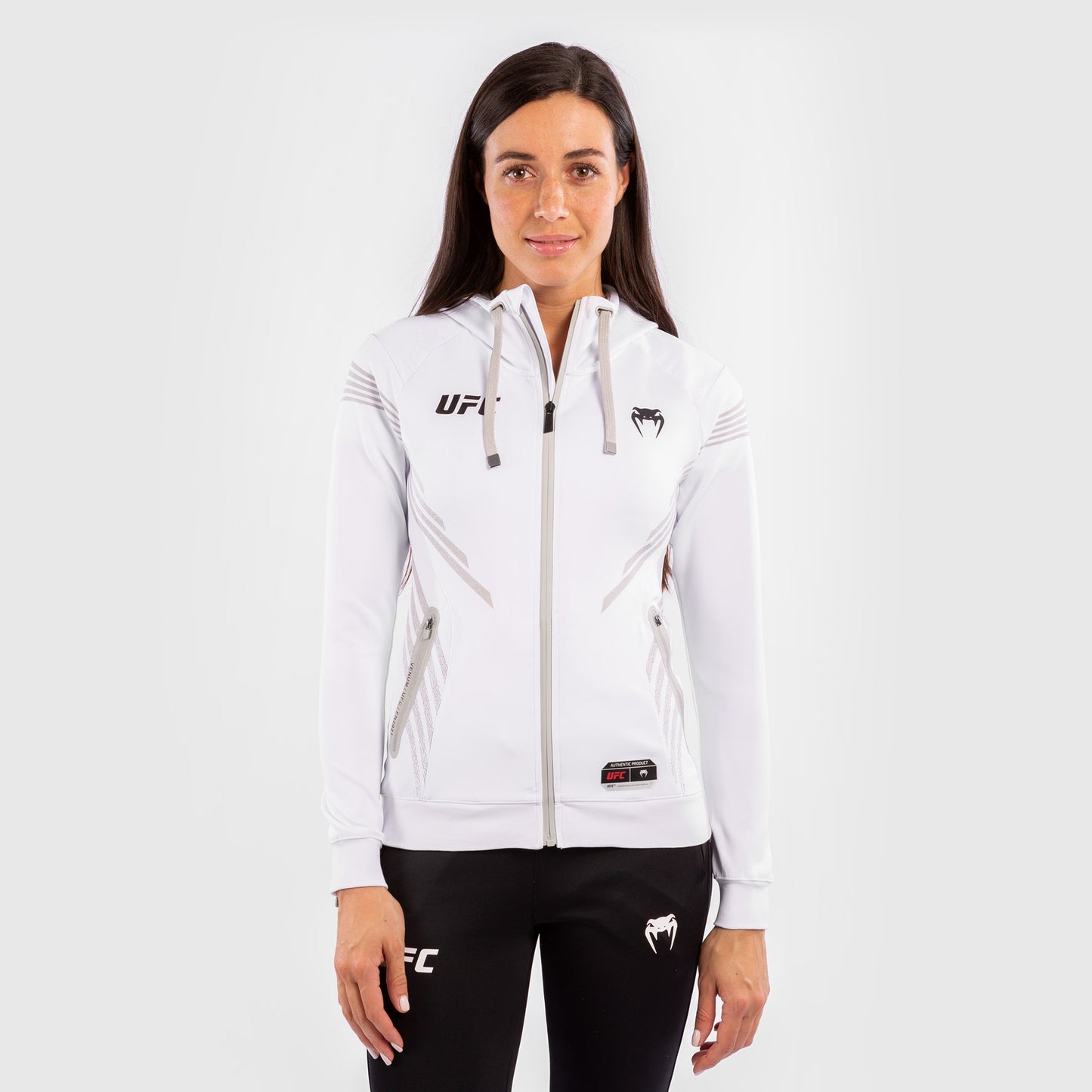 UFC Venum Authentic Fight Night 女士款连帽衫 – 白色