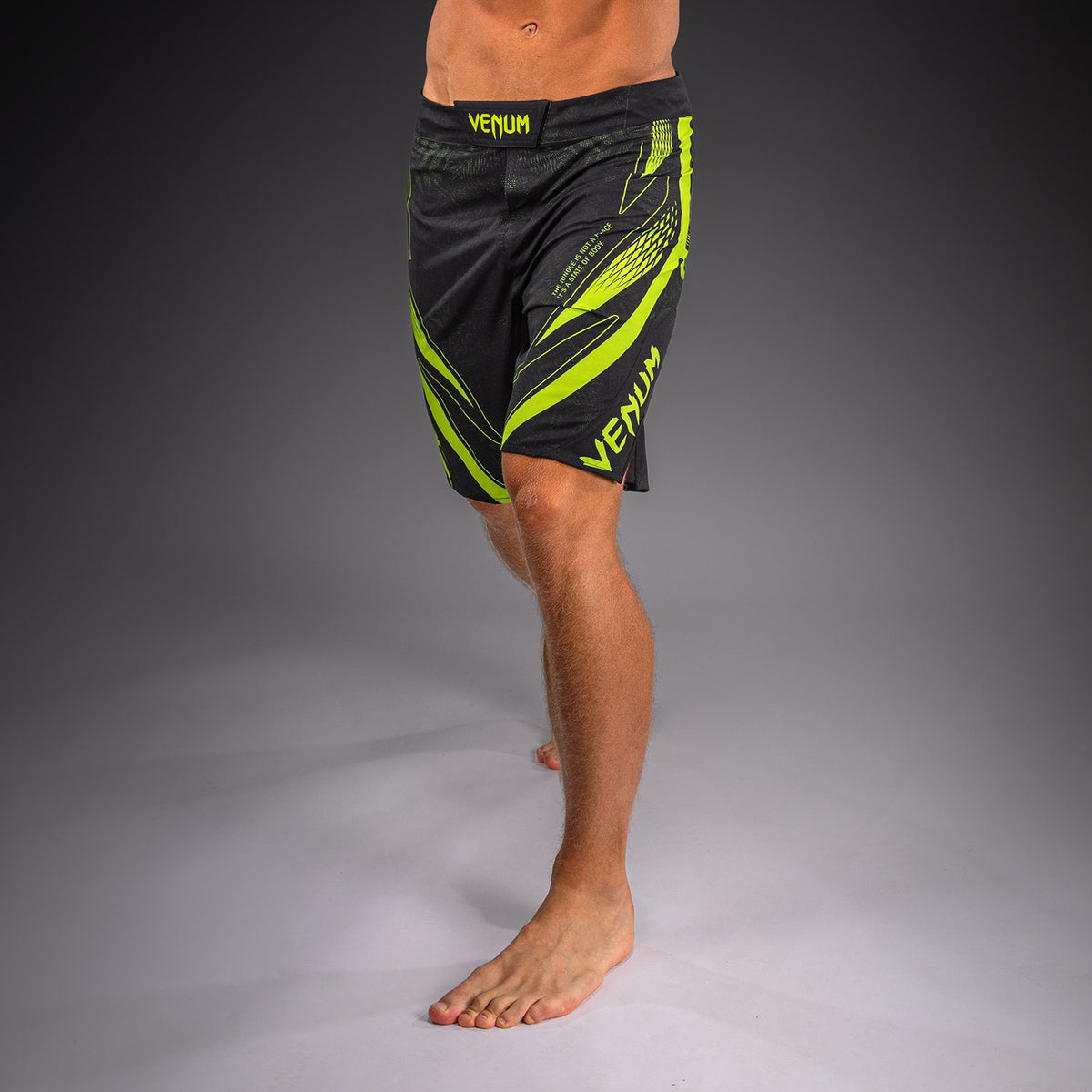 Venum Amazonia Reborn MMA短裤 - 黑色/绿色