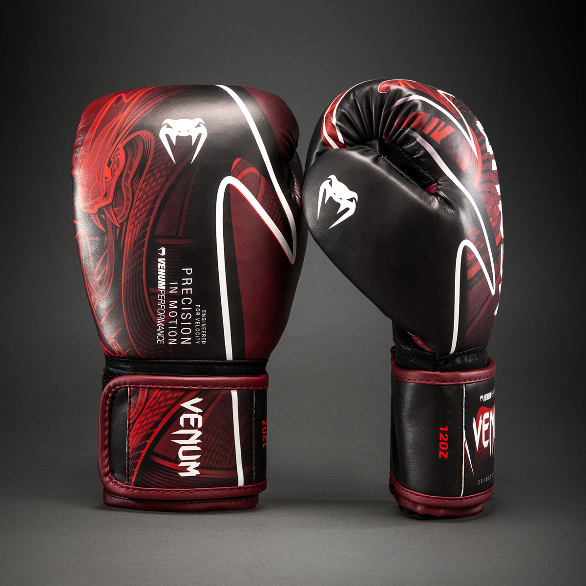 Venum Crimson Viper 2.0 Impact 拳击手套 - 黑色/红色