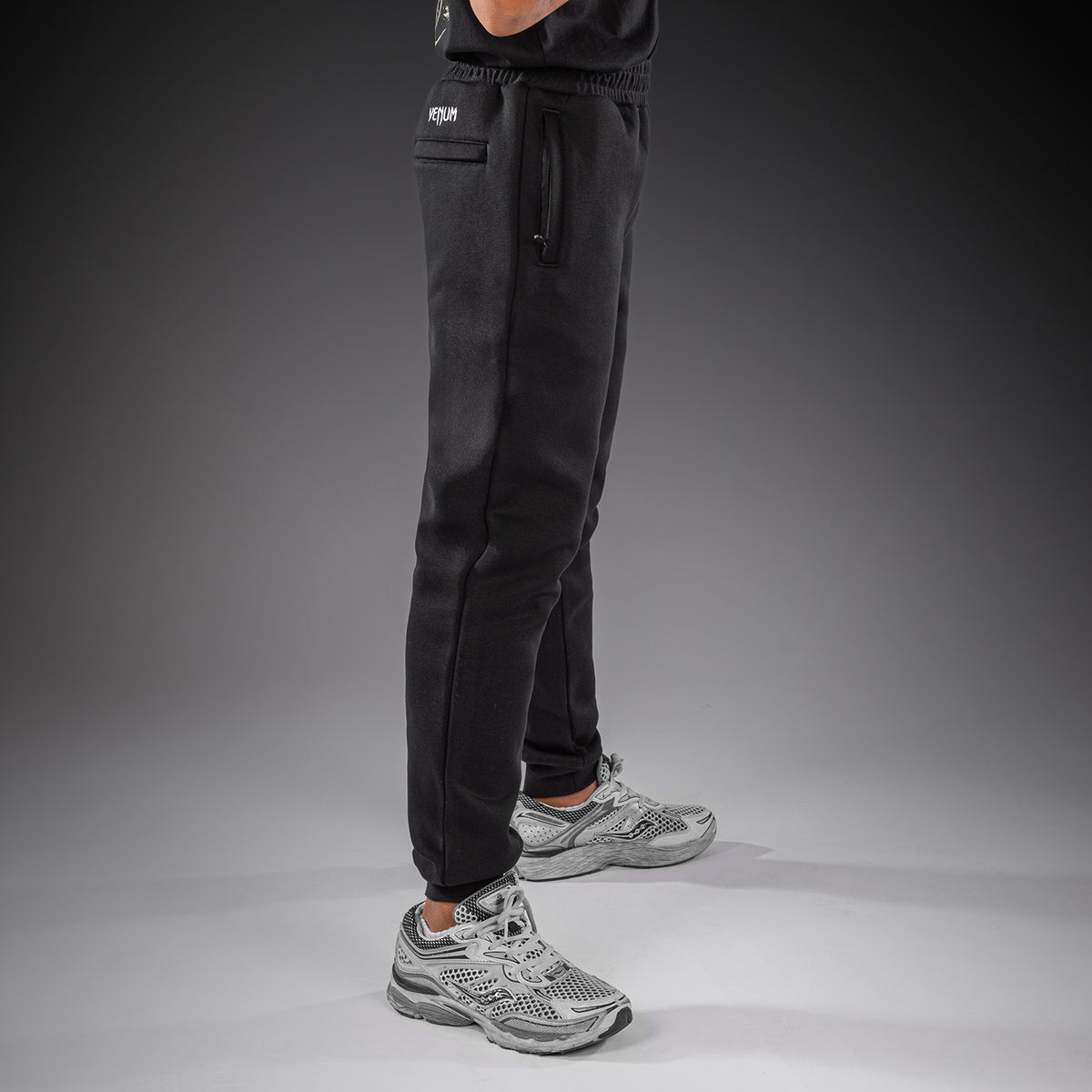 Venum Attack Fleece & Weave 儿童慢跑裤 - 黑色