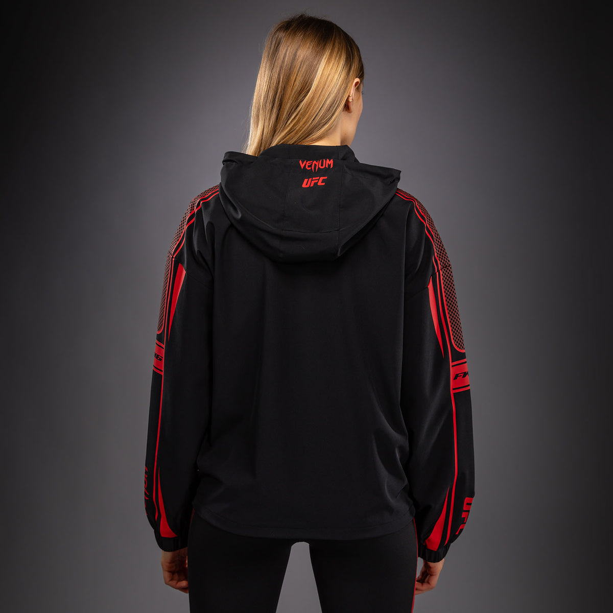 Venum UFC Unity by Venum Authentic Fight Week 女子拉链连帽衫 - 黑色