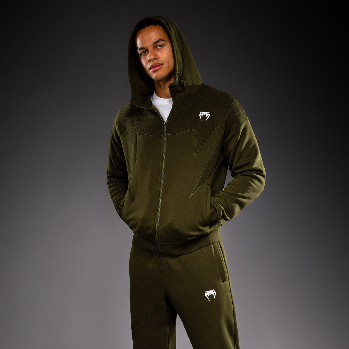 Venum Attack Fleece & Weave 运动夹克 - 卡其色