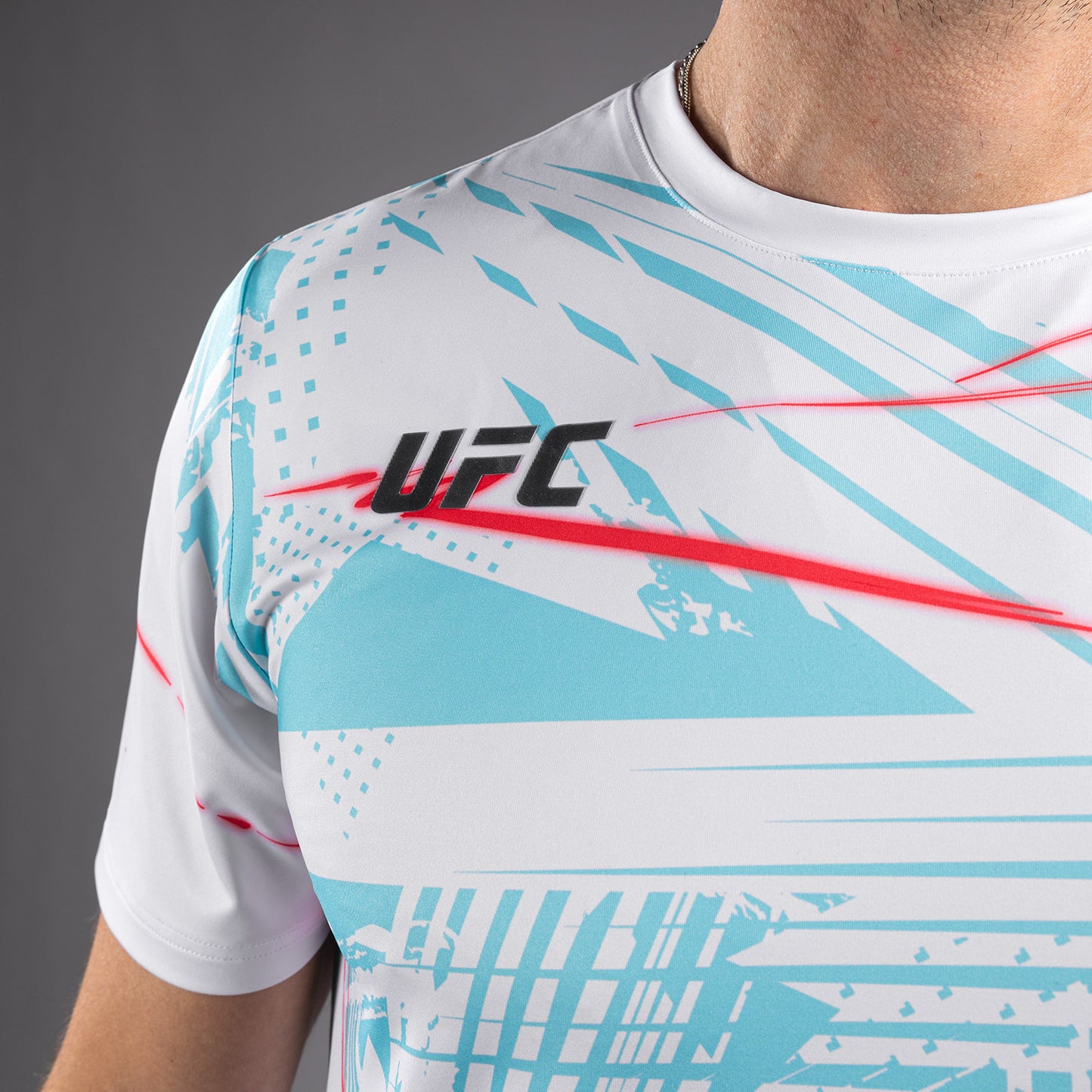 UFC Fusion By Venum Miami Edition Fight Week 男士 Dry Tech T恤 – 白色