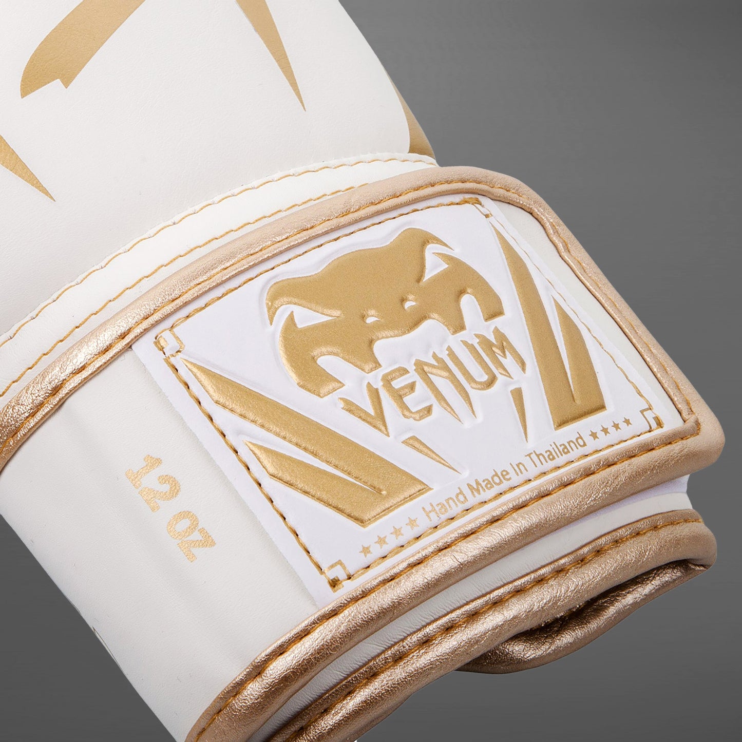 Venum Elite 拳击手套 – 白色/金色