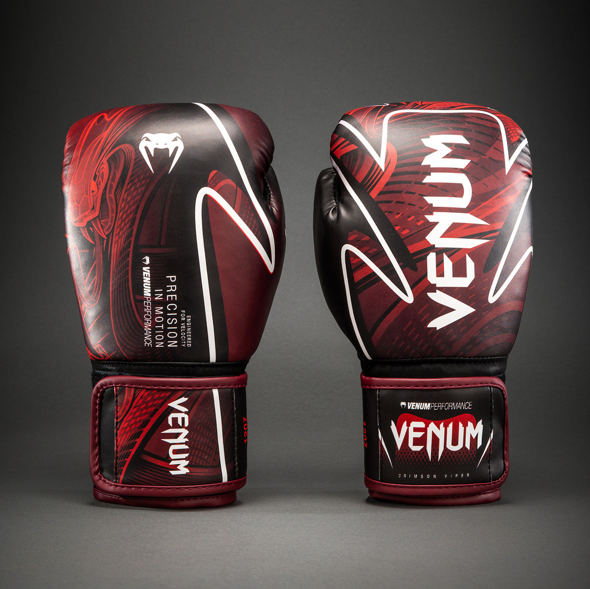 Venum Crimson Viper 2.0 Impact 拳击手套 - 黑色/红色
