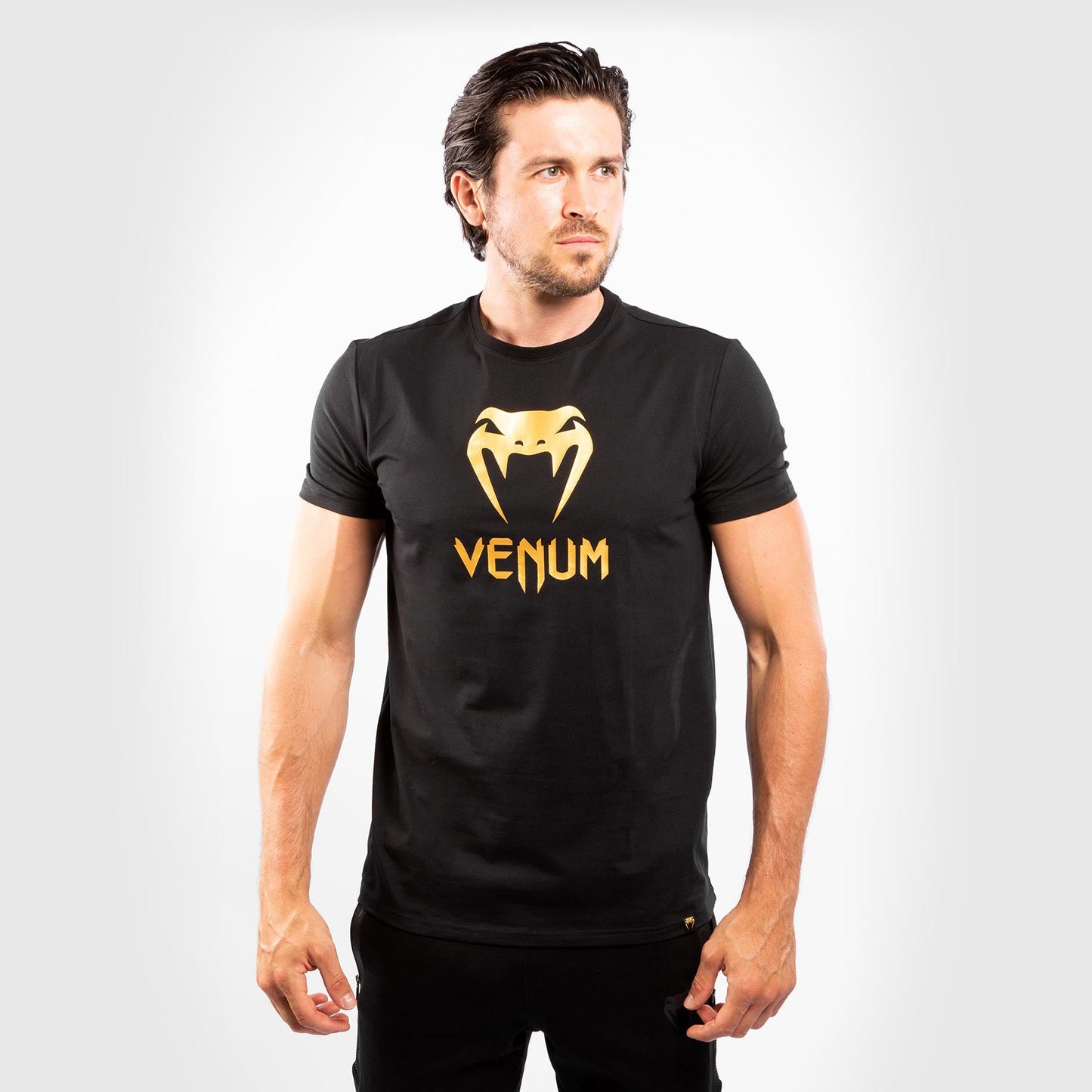 Venum Classic T恤 – 黑色/金色