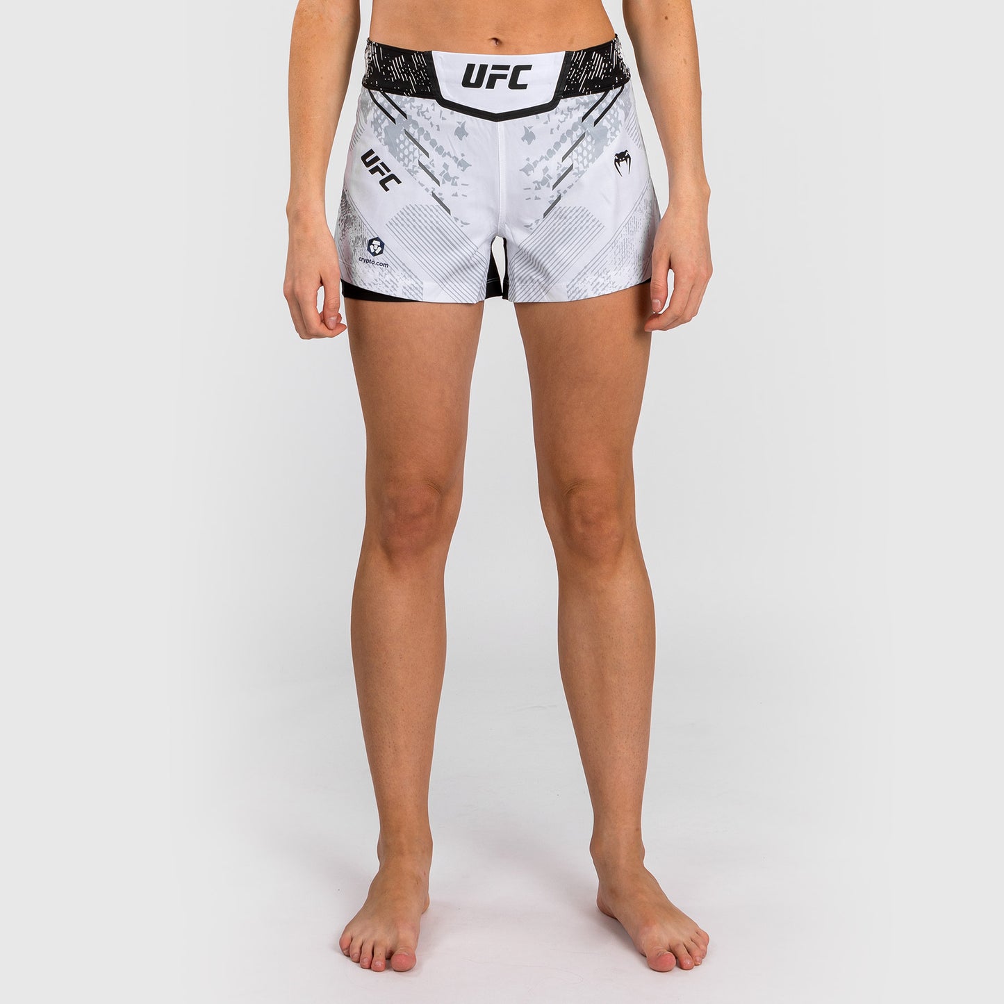 UFC Adrenaline by Venum Authentic Fight Night 女士格斗短裤 – 白色