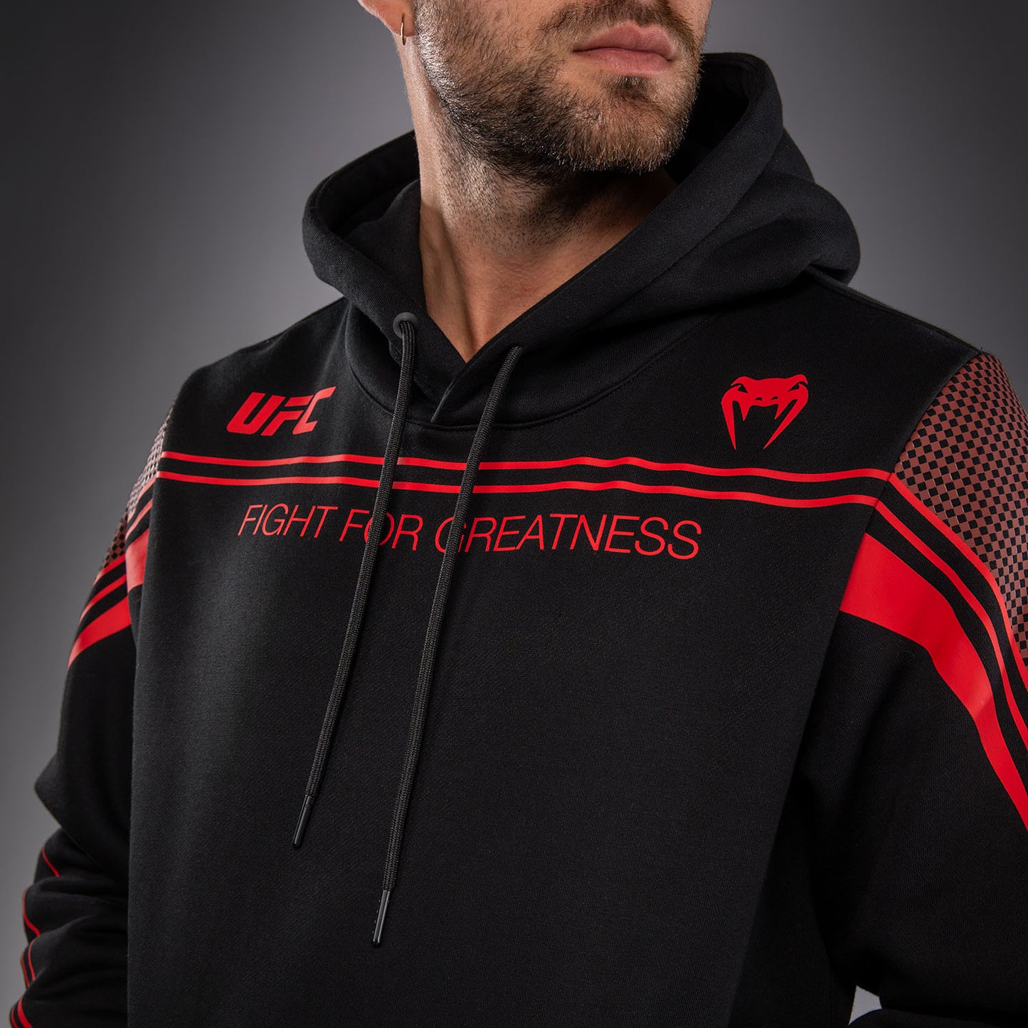 Venum UFC Unity by Venum Authentic Fight Week 男子套头连帽衫 - 黑色
